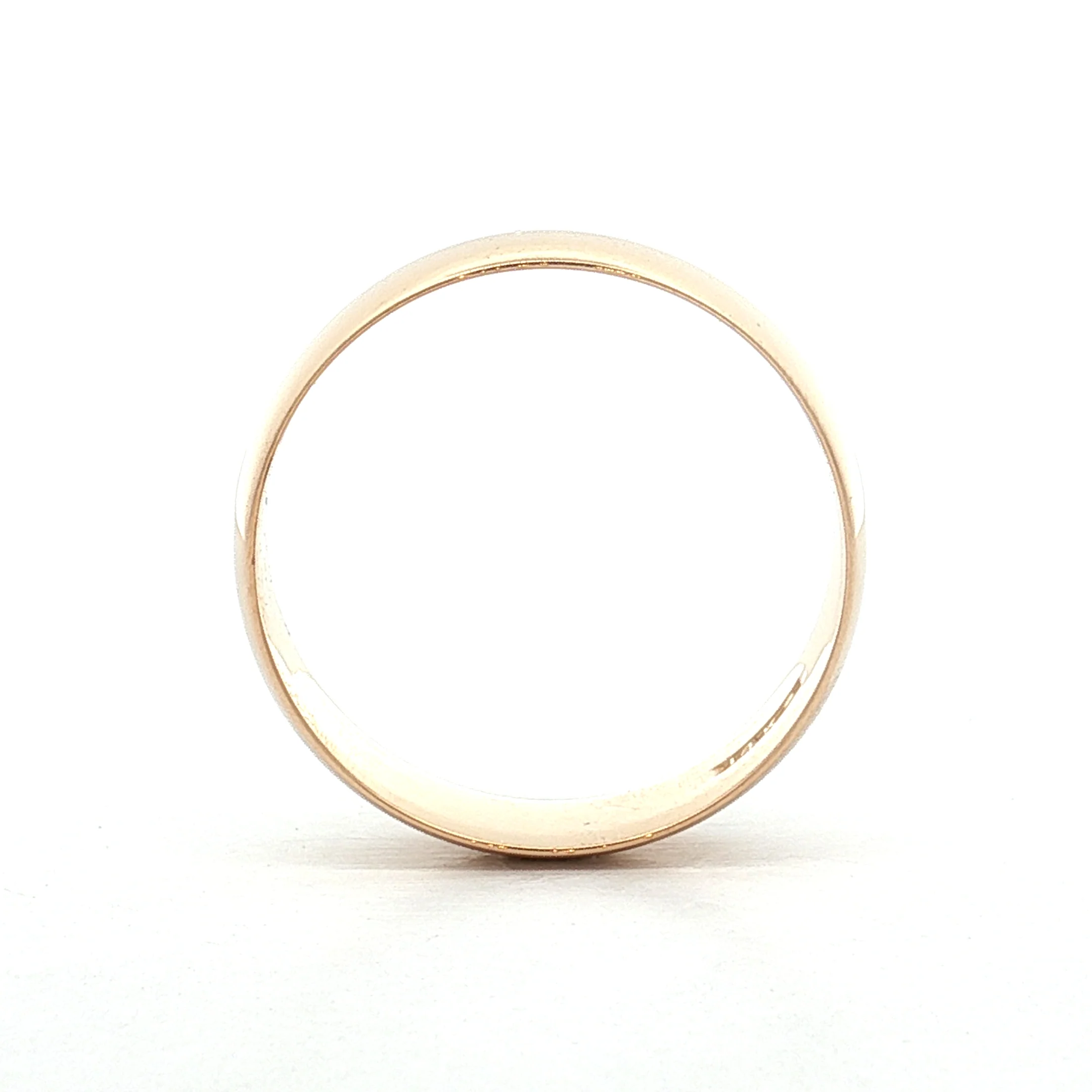 Vintage Mens 1950s 6mm Wedding Band 14k Yellow Gold - Image 4