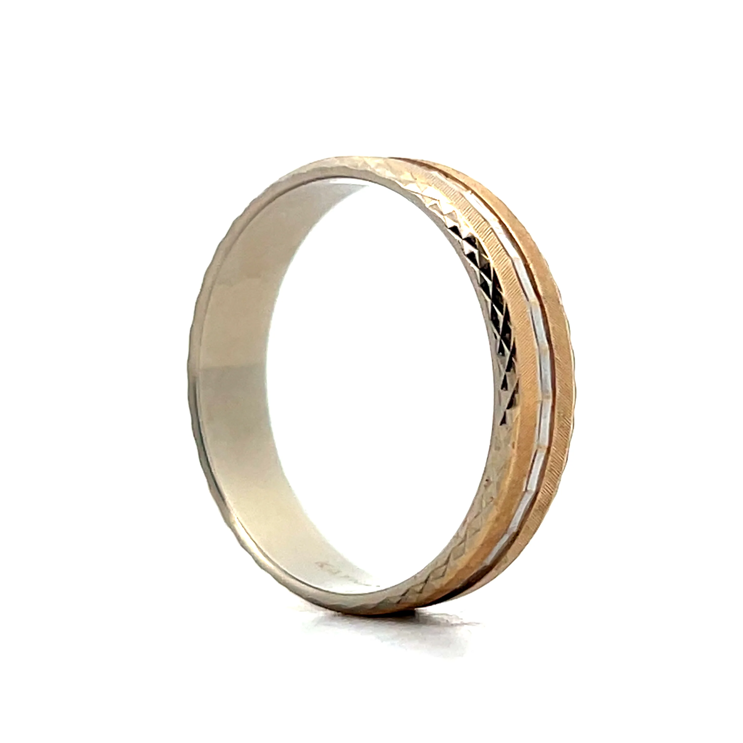 Vintage Mens 6mm 1960s Wedding Band in 14k - Image 5
