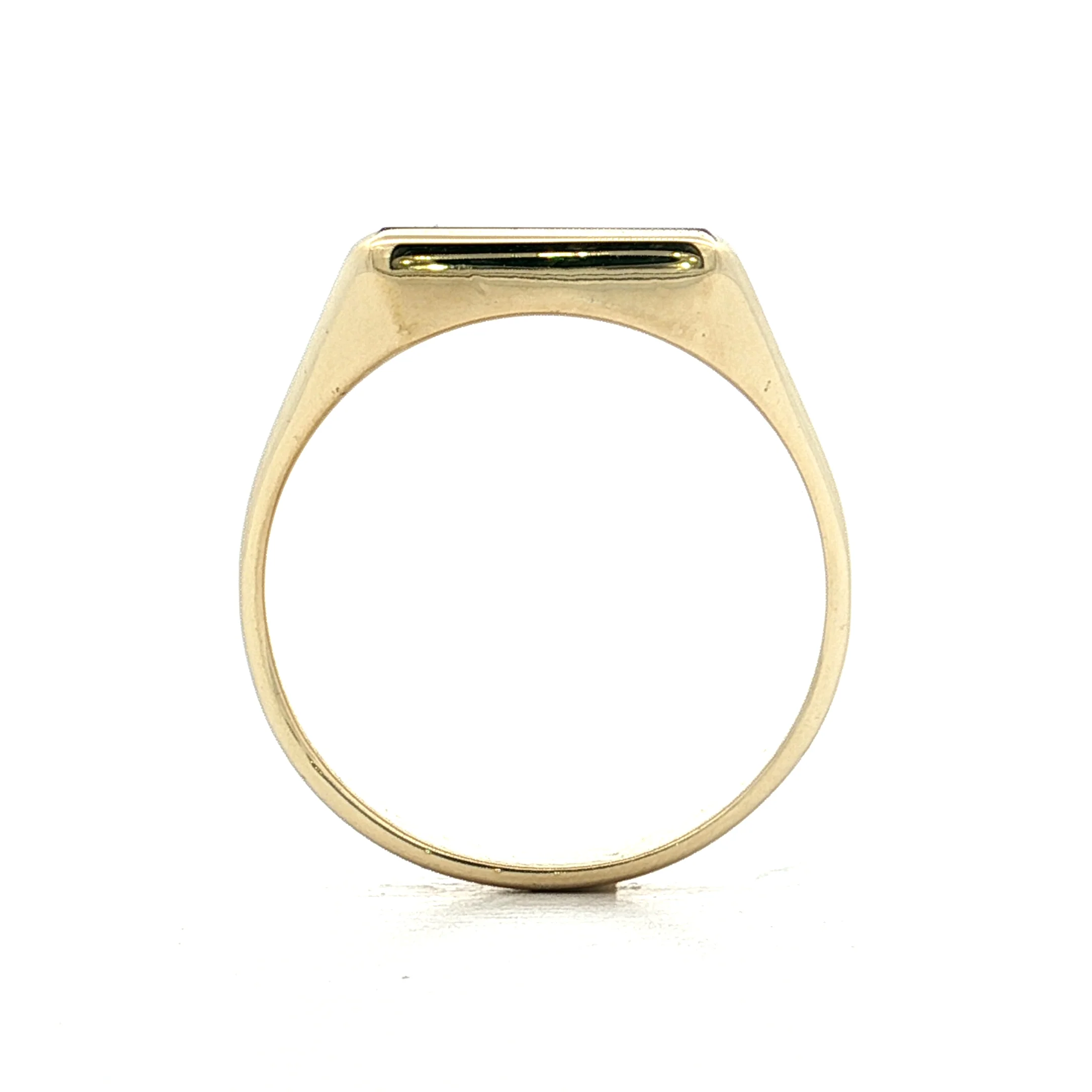 Vintage Mens Carnelian Signet Ring 14k Yellow Gold - Image 4