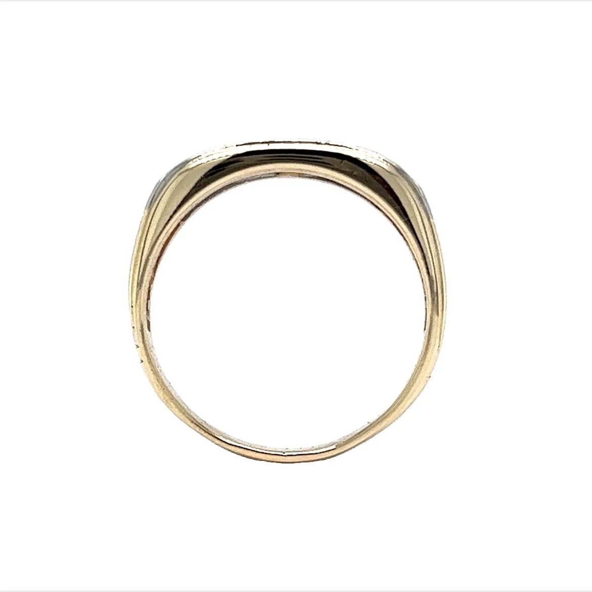 Vintage Men's Five Stone Diamond Ring in 14k Yellow Gold - Image 4