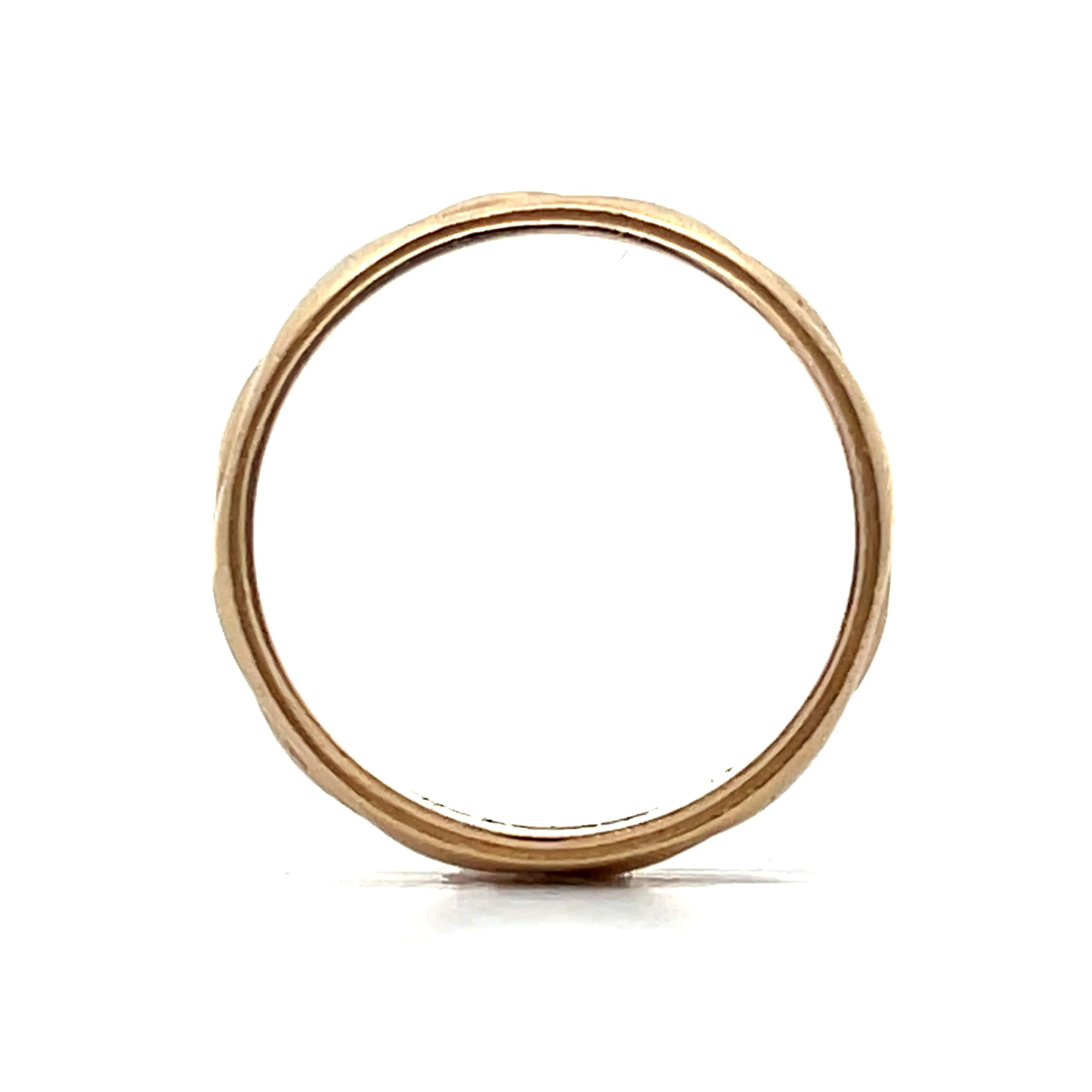Vintage Mens Wave Pattern Wedding Band in 14k - Image 4