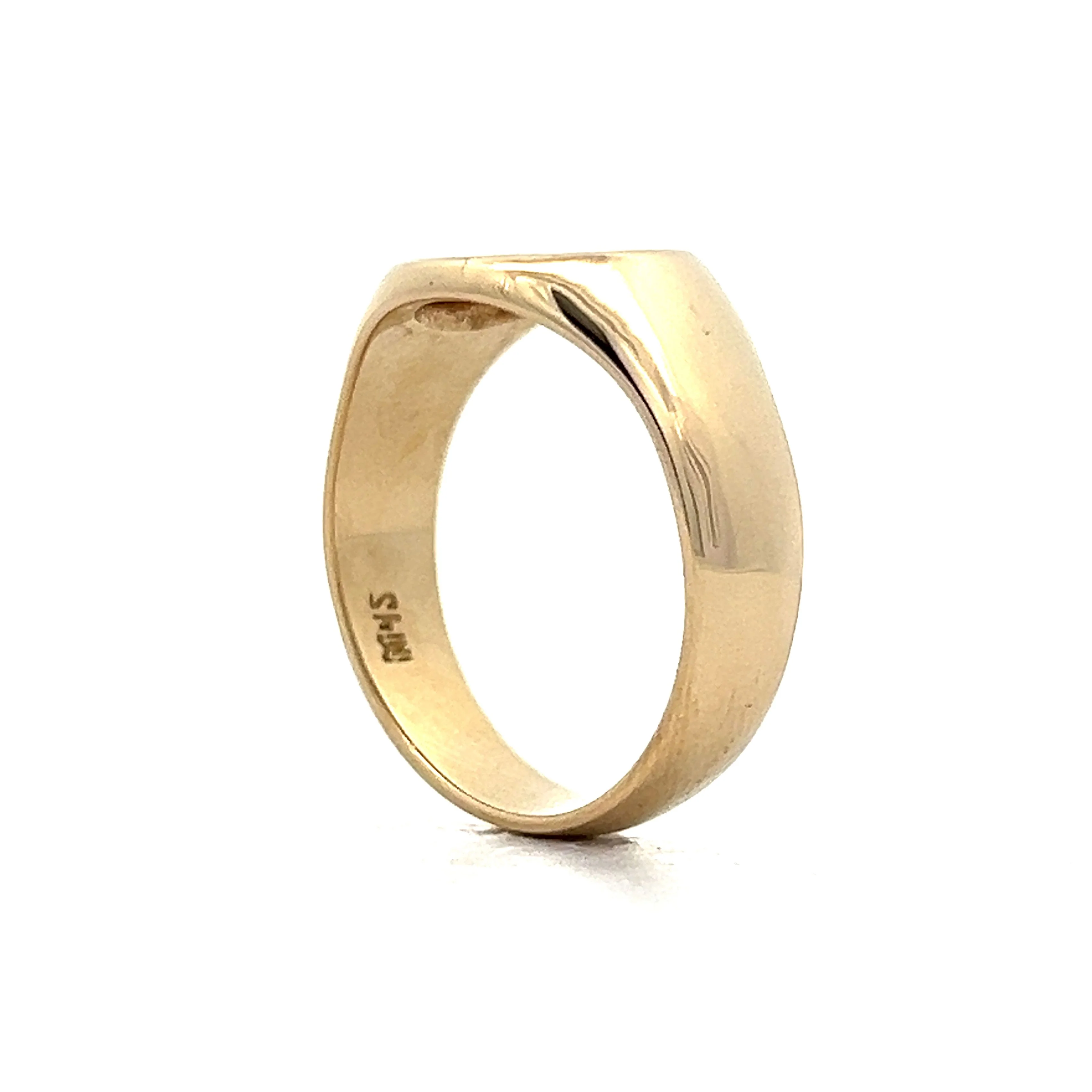 Vintage Mexican Peso Signet Ring in 14k Yellow Gold - Image 5