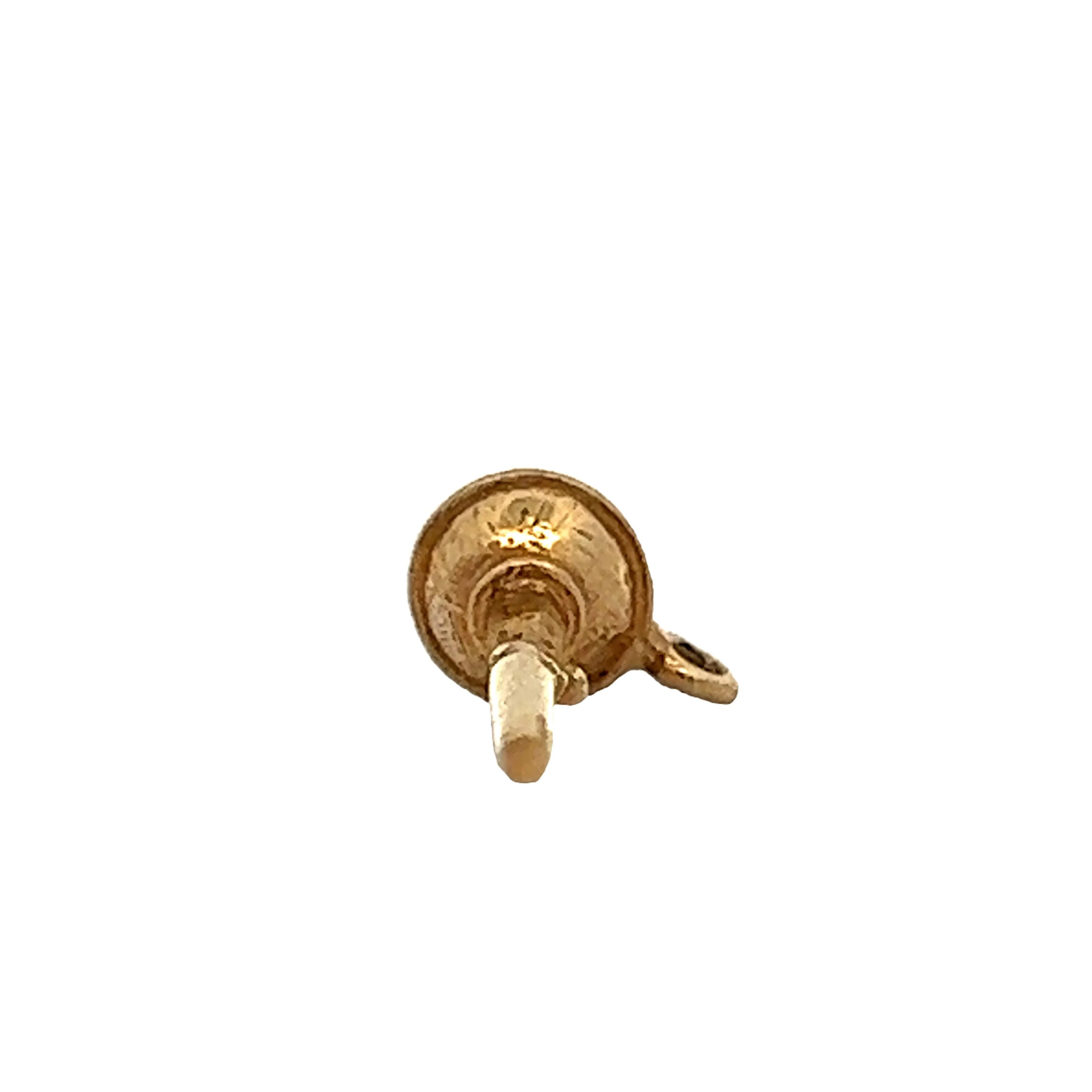 Vintage Microphone Charm in 14k Yellow Gold - Image 4