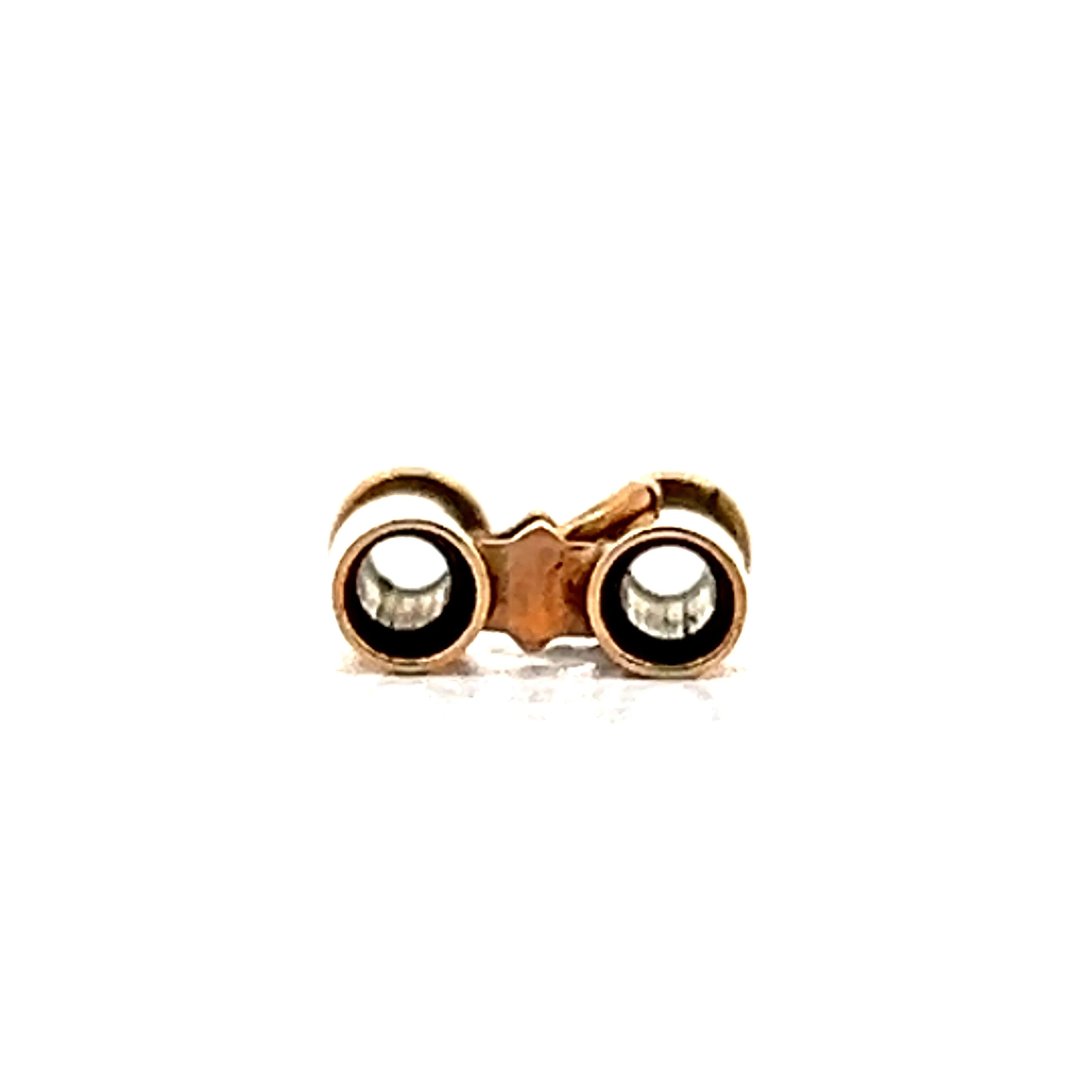 Vintage Mid-Century Binocular Charm in 14k Yellow Gold - Image 2
