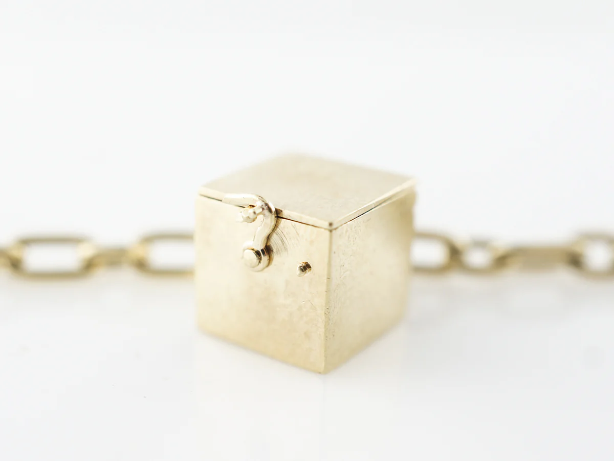 Vintage Mid-Century Charm Bracelet 14k Yellow Gold - Image 2