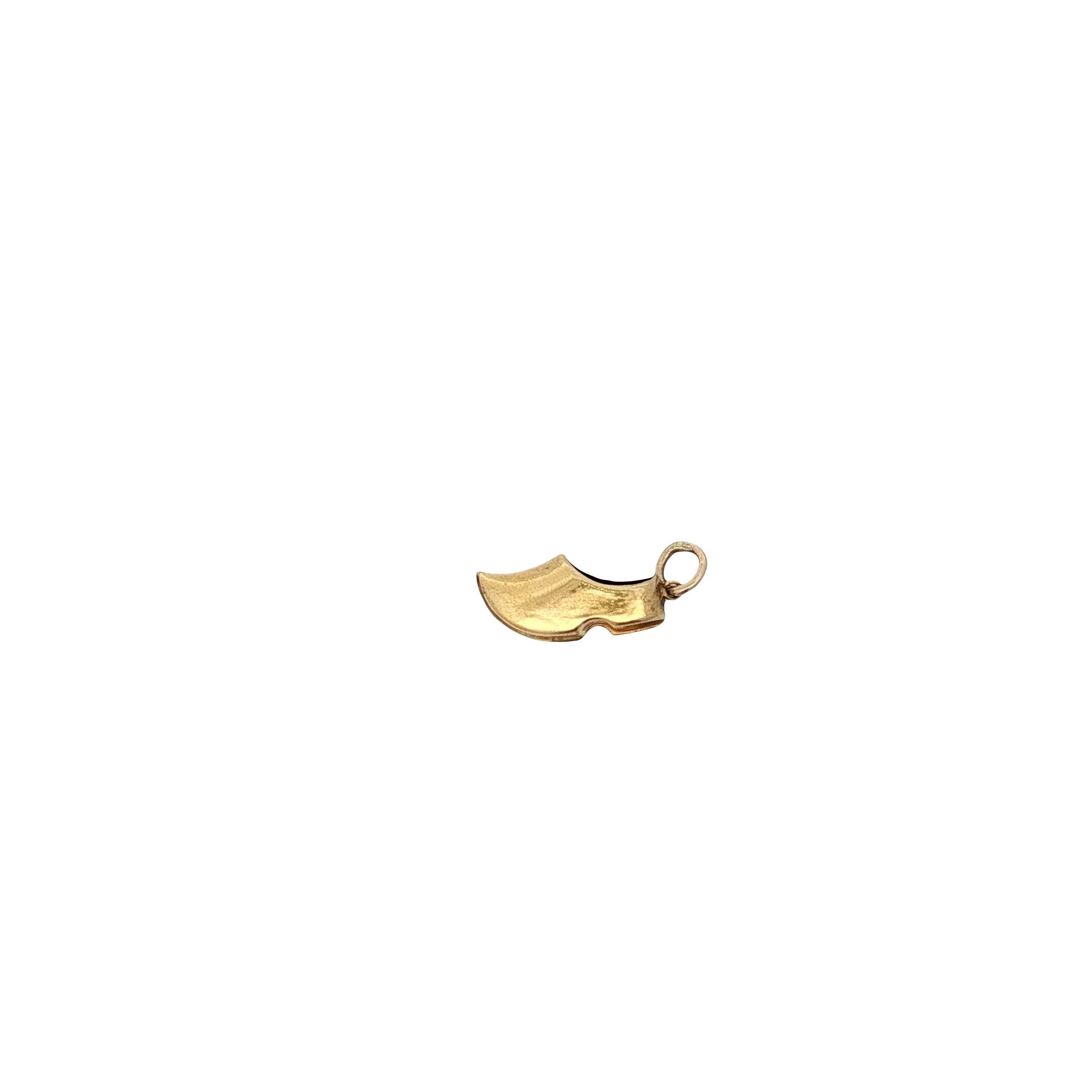 Vintage Mid-Century Clogg Charm 14k Yellow Gold - Image 2