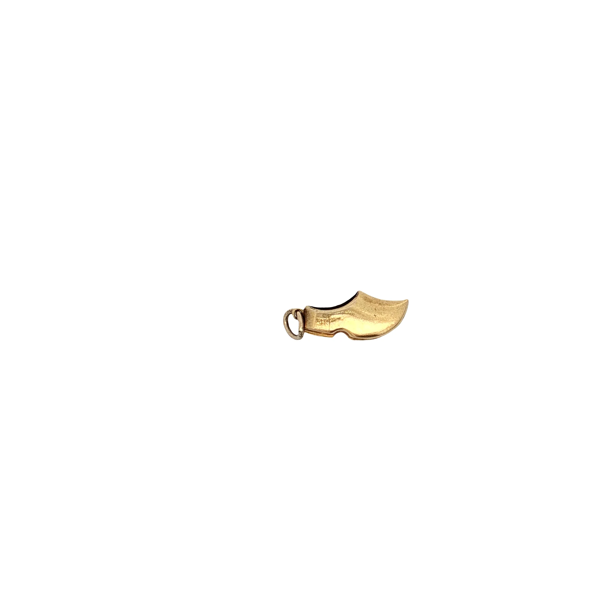 Vintage Mid-Century Clogg Charm 14k Yellow Gold - Image 3