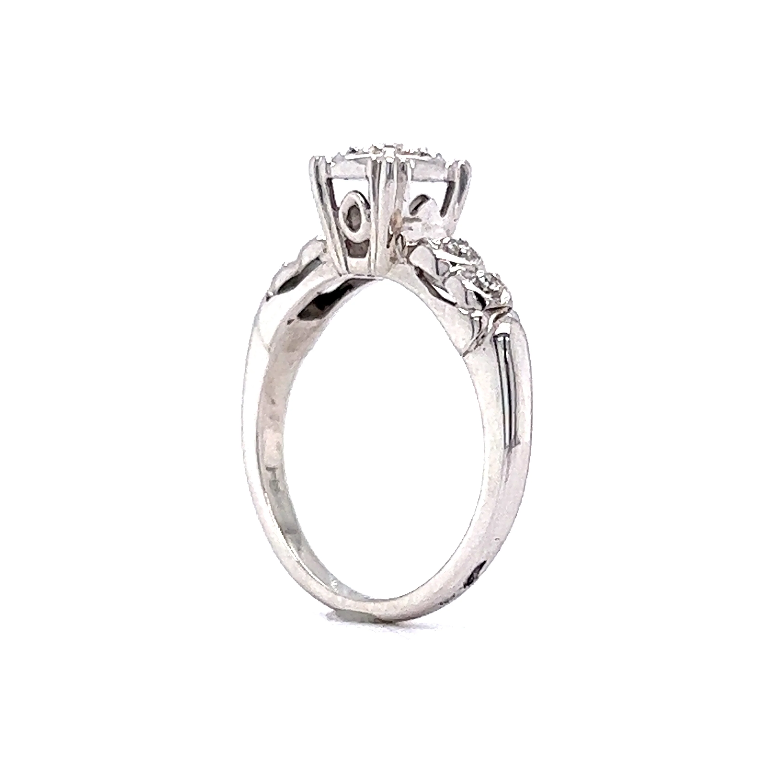 Vintage Mid-Century Diamond Engagement Ring in 14k - Image 5
