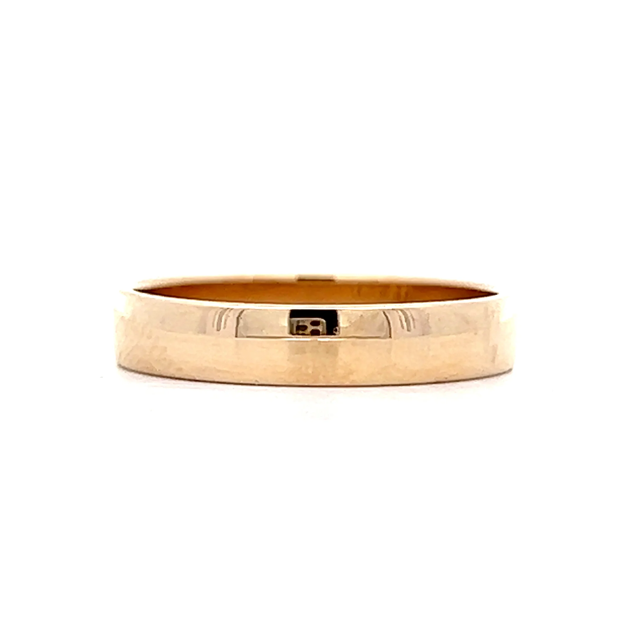 Vintage Mid-Century Euro Style Band in 14k - Image 2