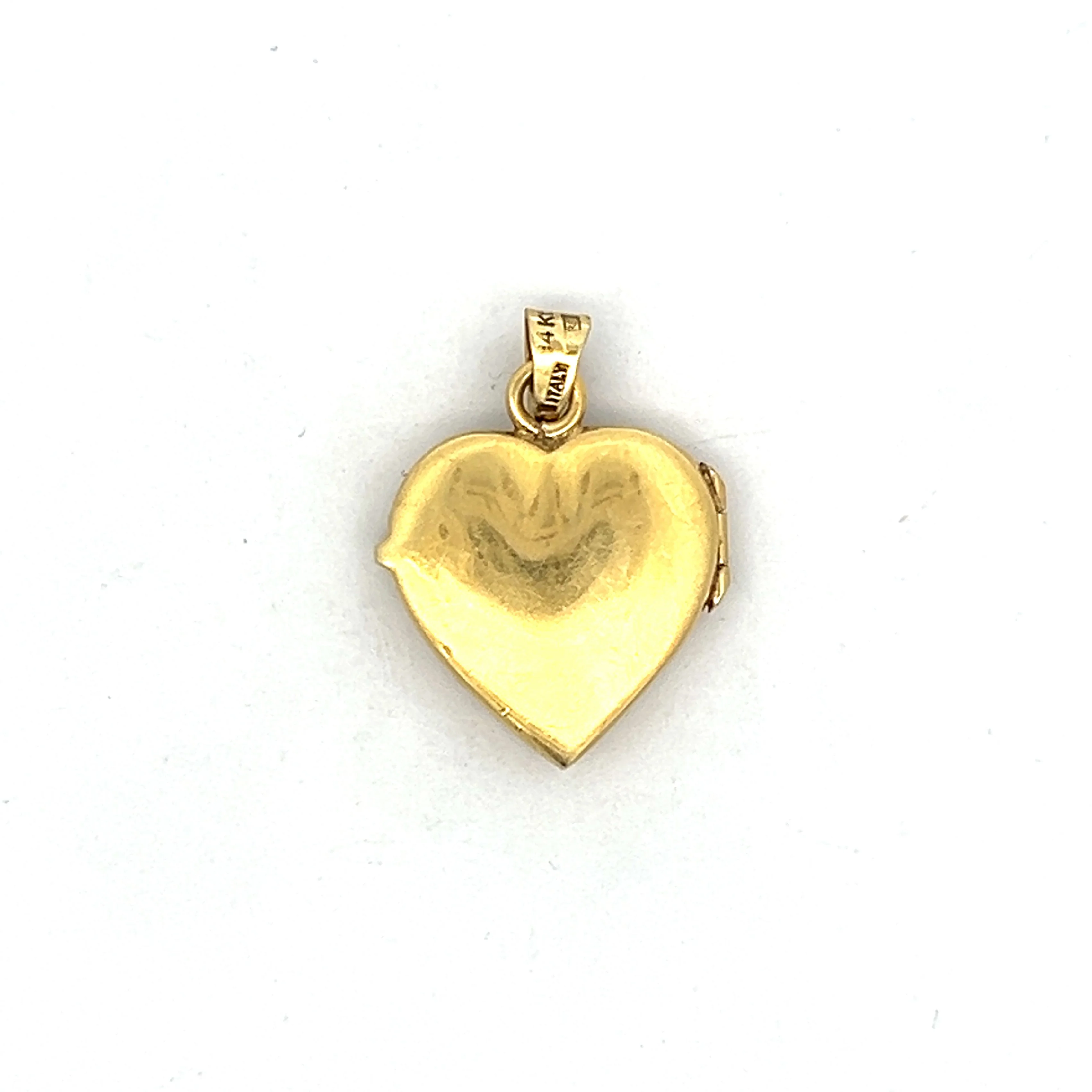 Vintage Mid-Century Heart Locket in 14k Yellow Gold - Image 2