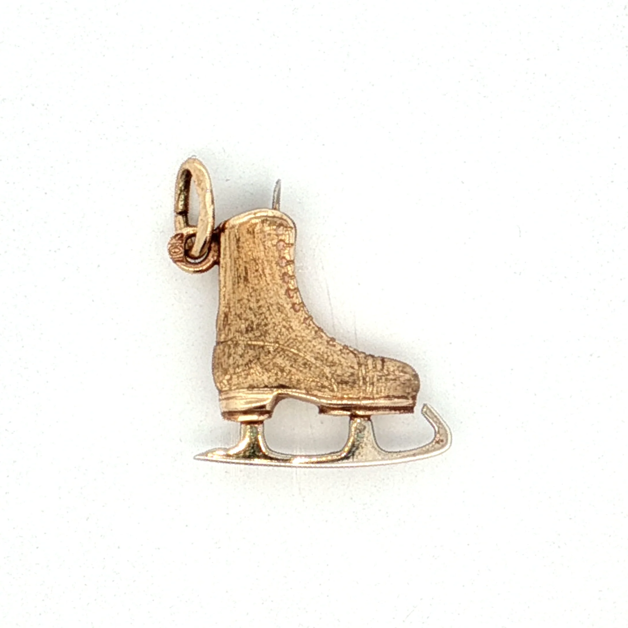 Vintage Mid-Century Ice Skate Charm in 10k - Image 2
