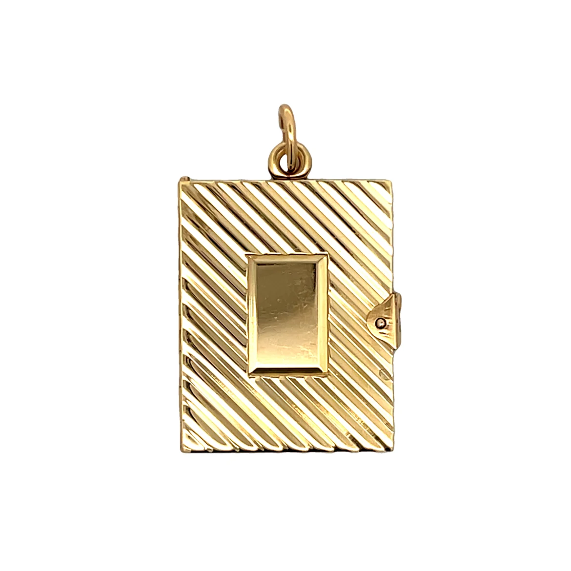 Vintage Mid-Century Locket Pendant in 14k Yellow Gold