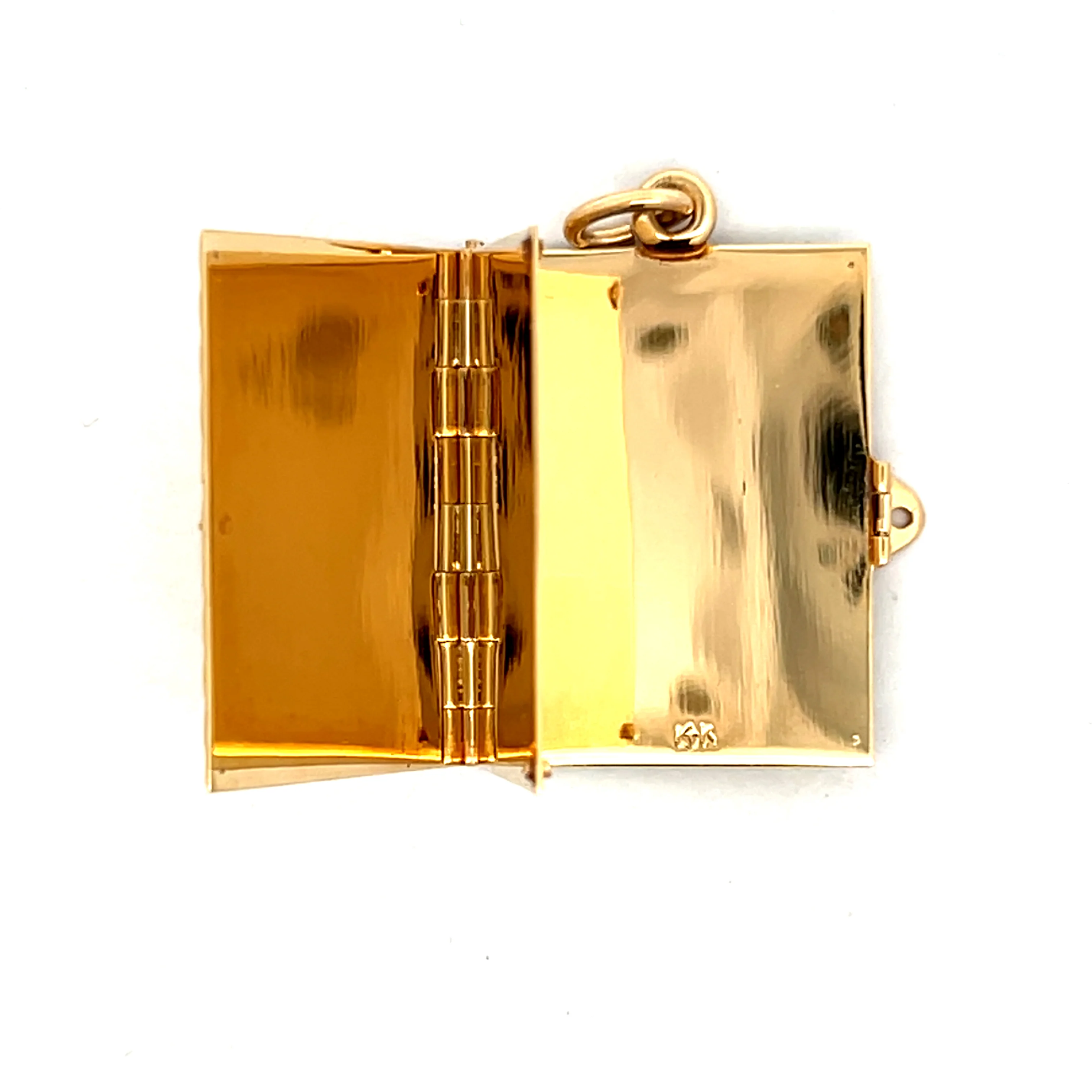 Vintage Mid-Century Locket Pendant in 14k Yellow Gold - Image 3