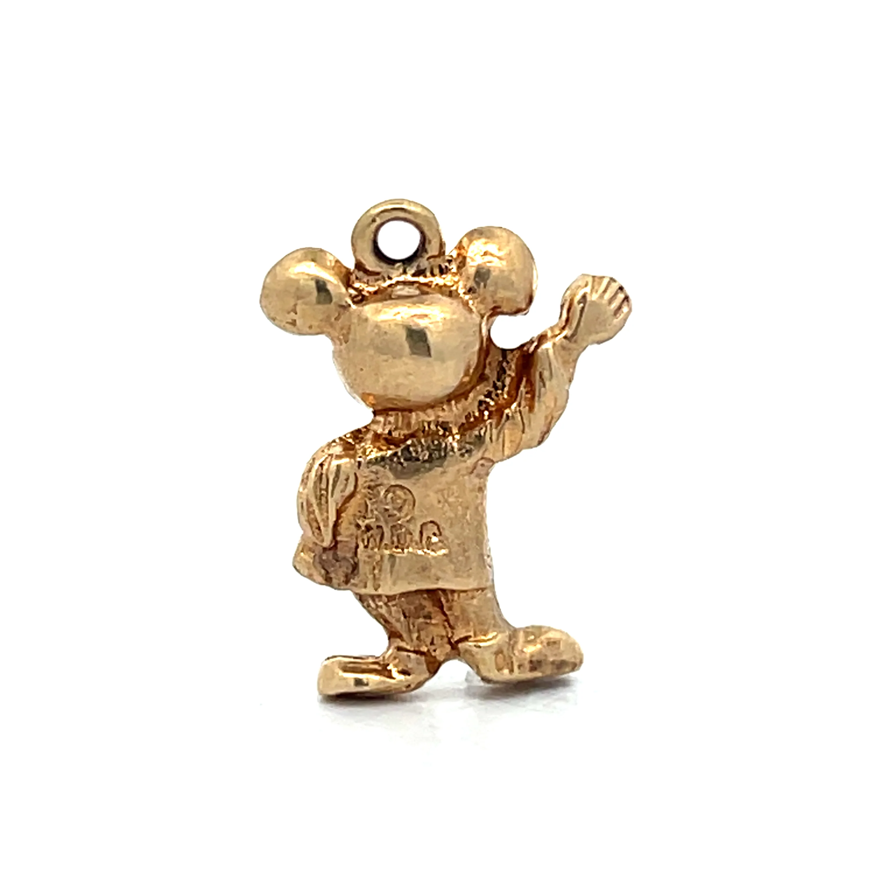 Vintage Mid-Century Mickey Mouse Pendant in 14k - Image 2