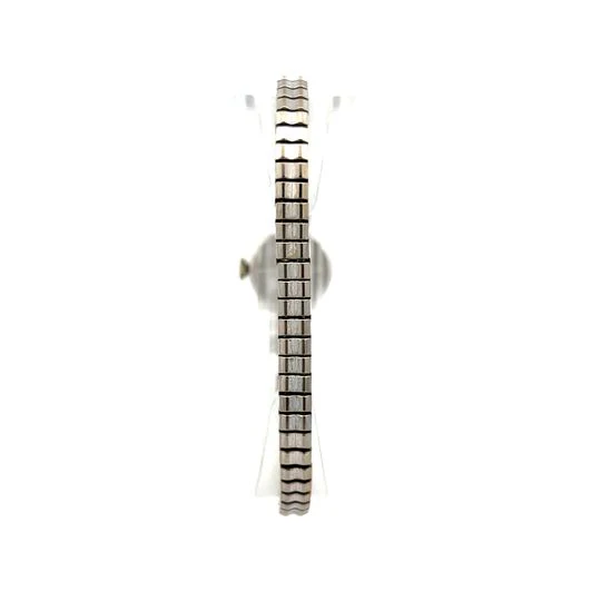 Vintage Mid-Century Tissot Ladies Watch in 14k White Gold - Image 4