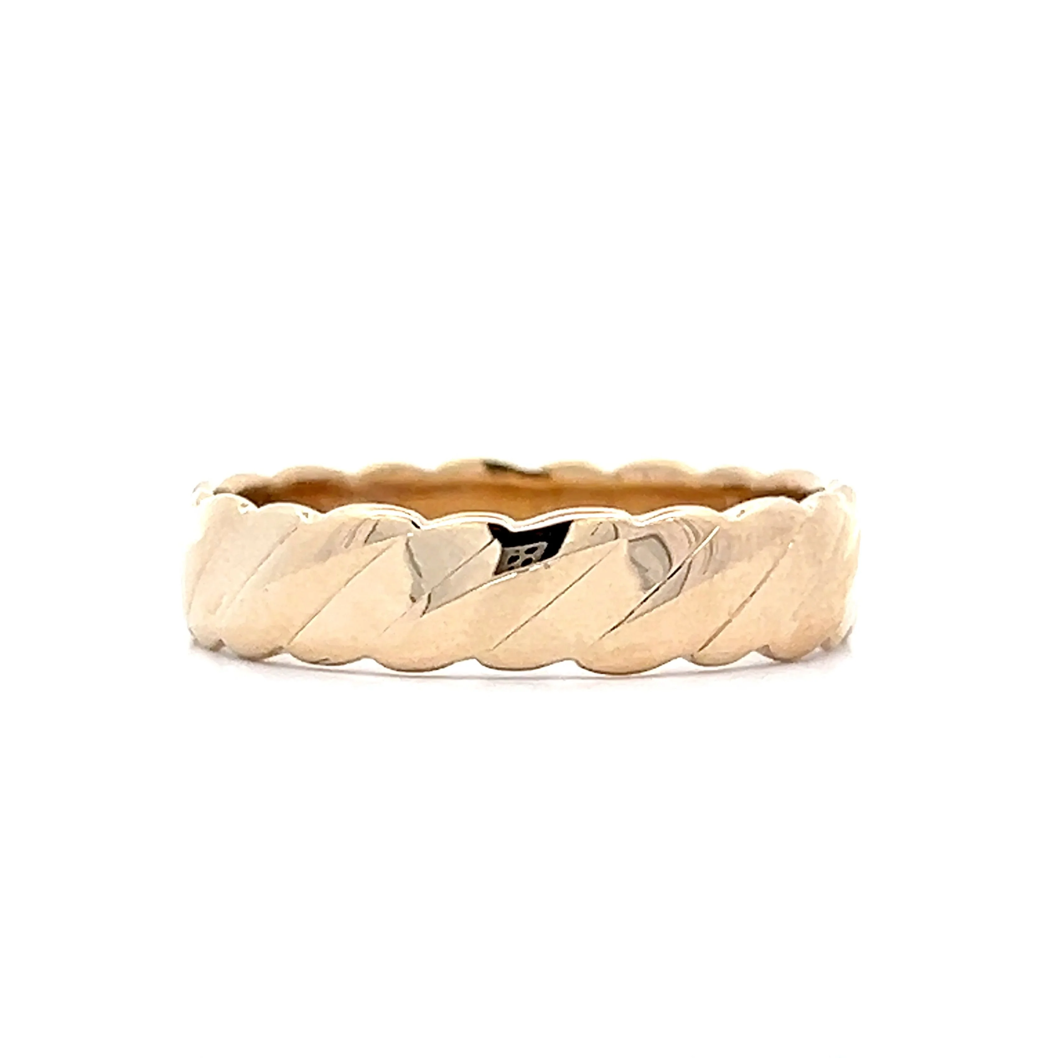Vintage Mid-Century Wedding Band in 14k Yellow Gold - Image 3