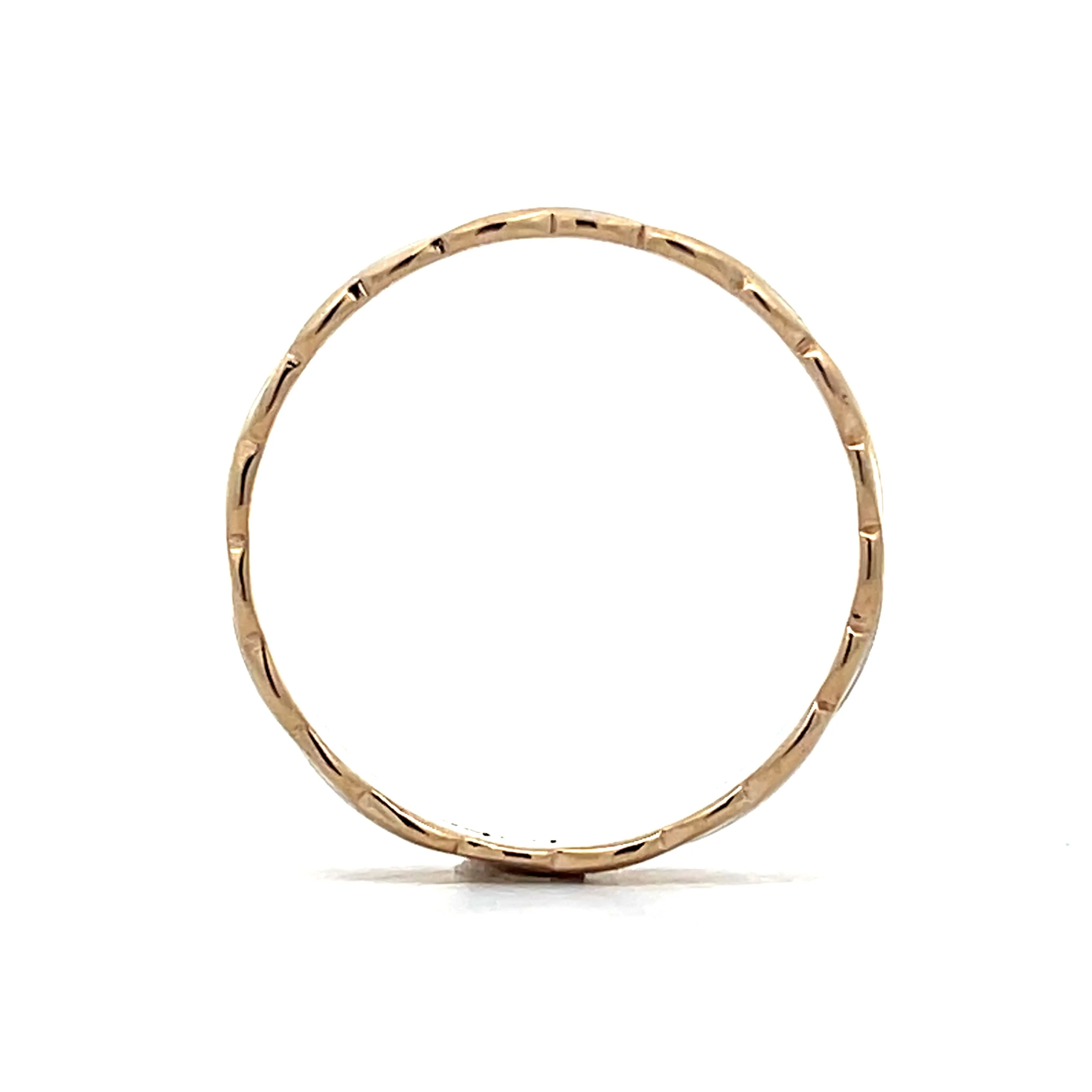Vintage Mid-Century Wedding Band in 14k Yellow Gold - Image 4