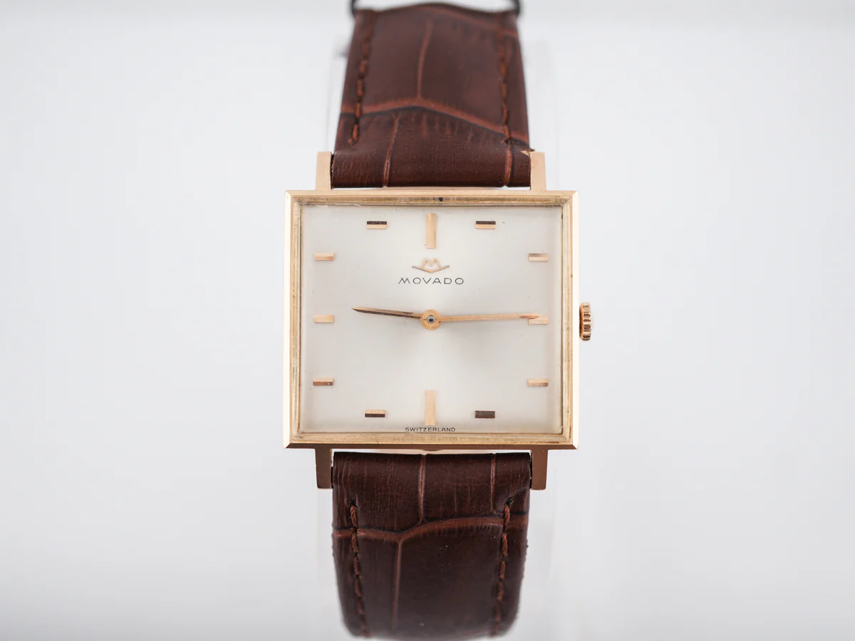 Vintage Movado Ladies Watch 1950s in 14k Rose Gold - Image 2