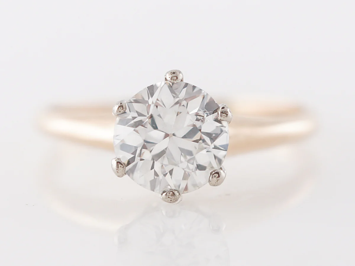 Vintage Ostby & Barton Diamond Engagement Ring
