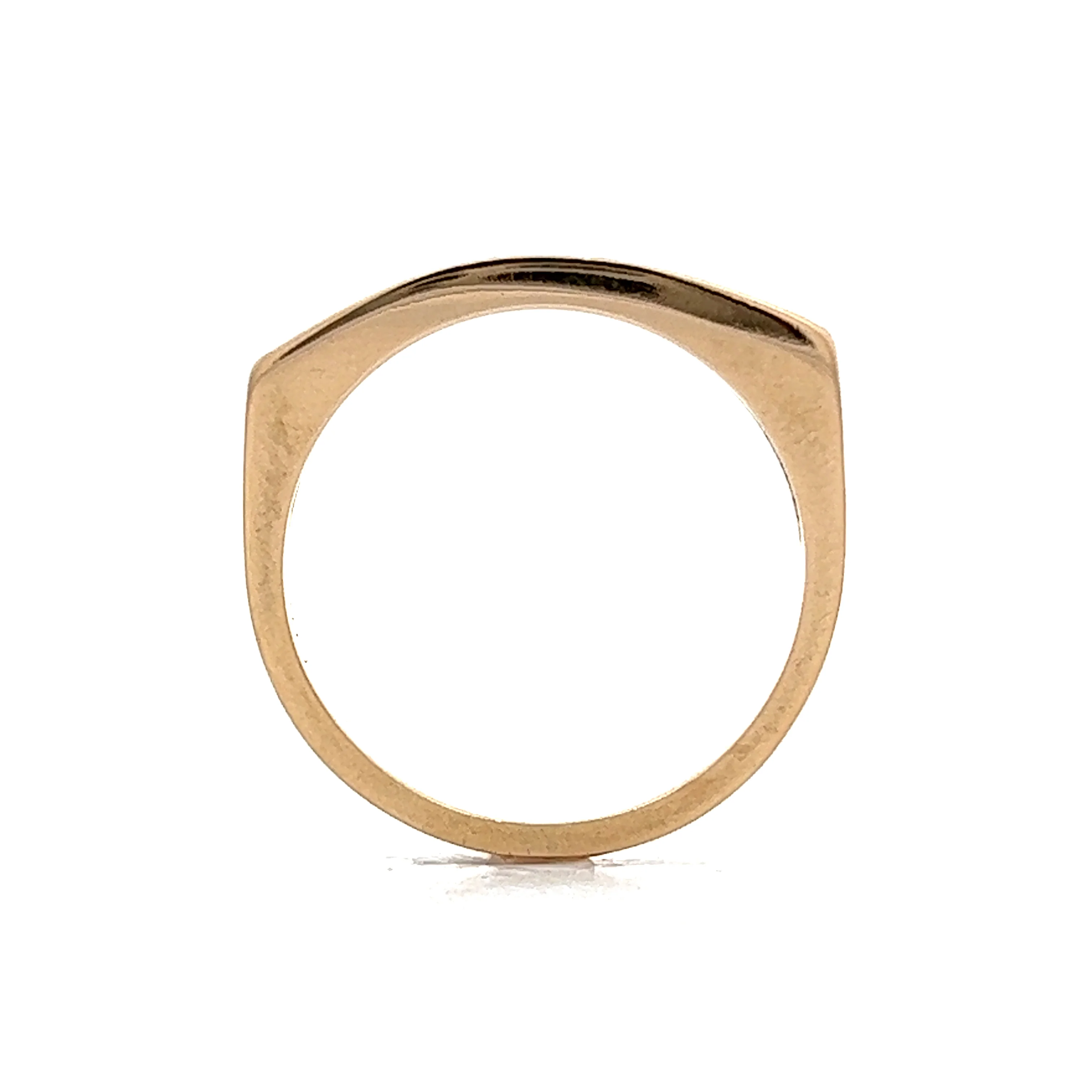 Vintage Pave Diamond Stacking Ring in 14k Yellow Gold - Image 4