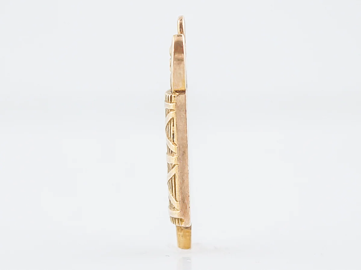 Vintage Pendant Charm Axe Mid-Century 14k Yellow Gold - Image 2