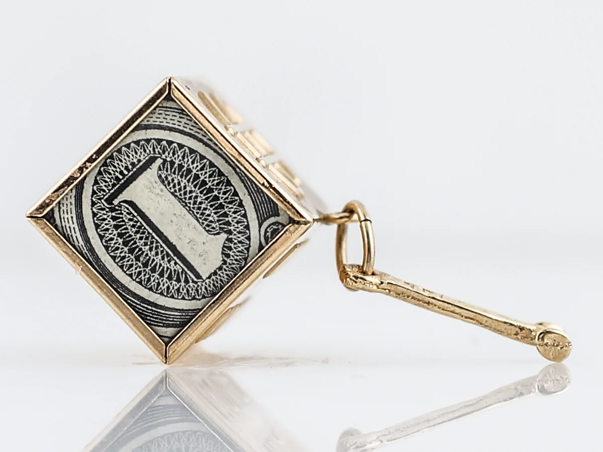 Vintage Pendant Charm Mad Money Mid Century in 14k Yellow Gold - Image 7