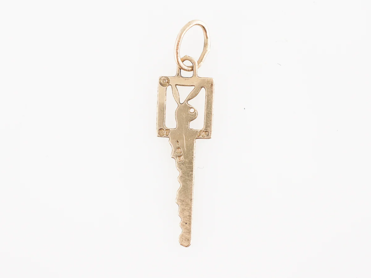Vintage Playboy Bunny Charm in 14k Yellow Gold