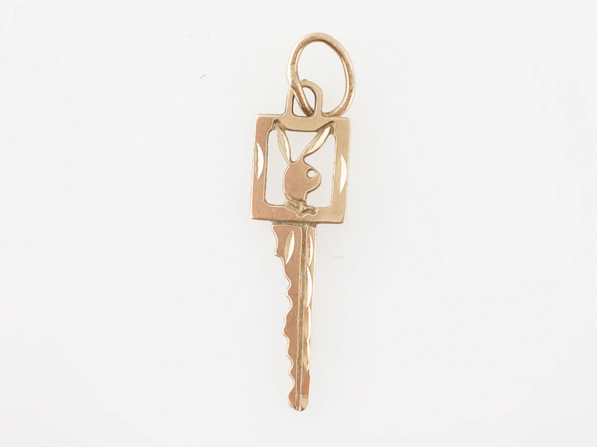 Vintage Playboy Bunny Charm in 14k Yellow Gold - Image 2