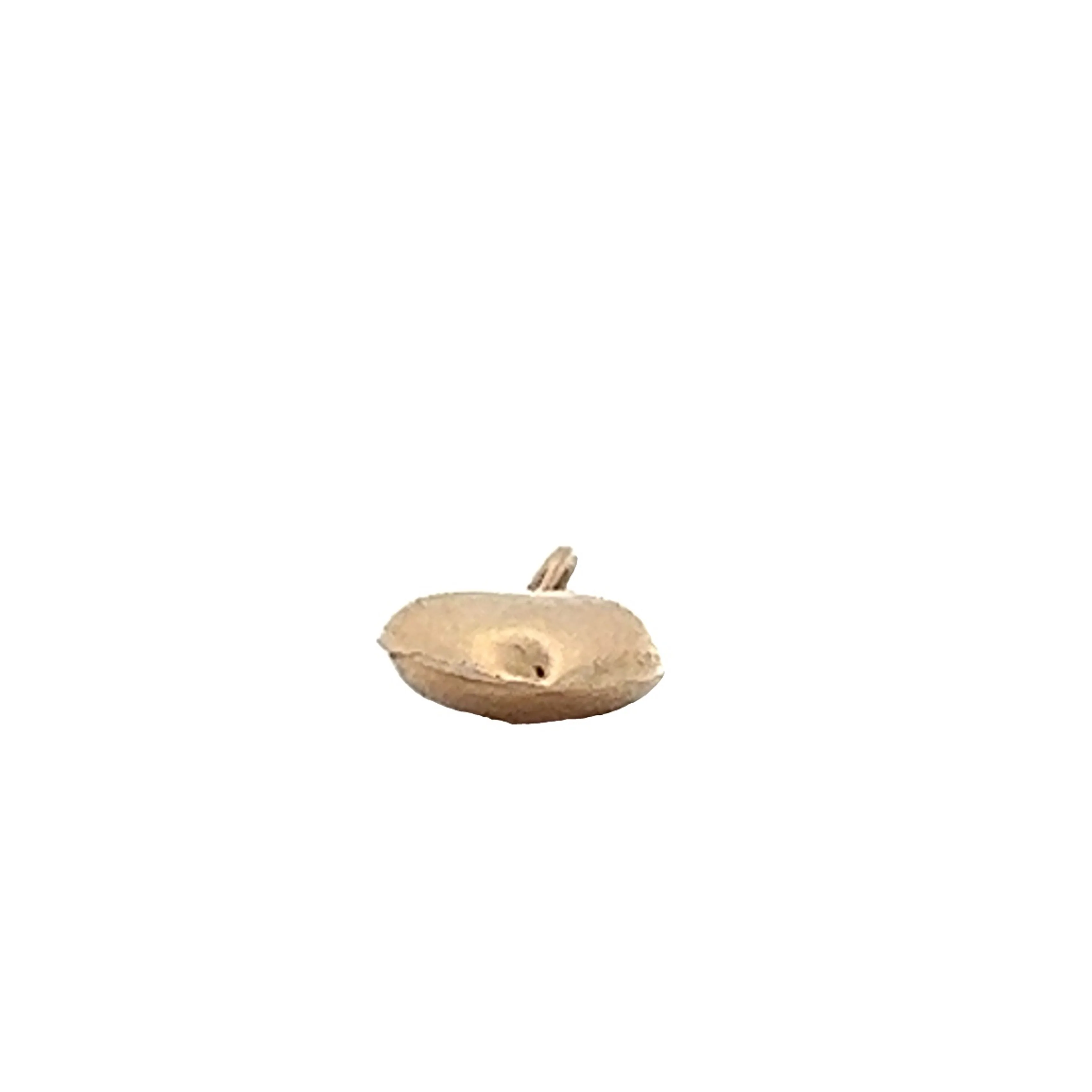 Vintage Puffy Heart Charm in 14k Yellow Gold - Image 2