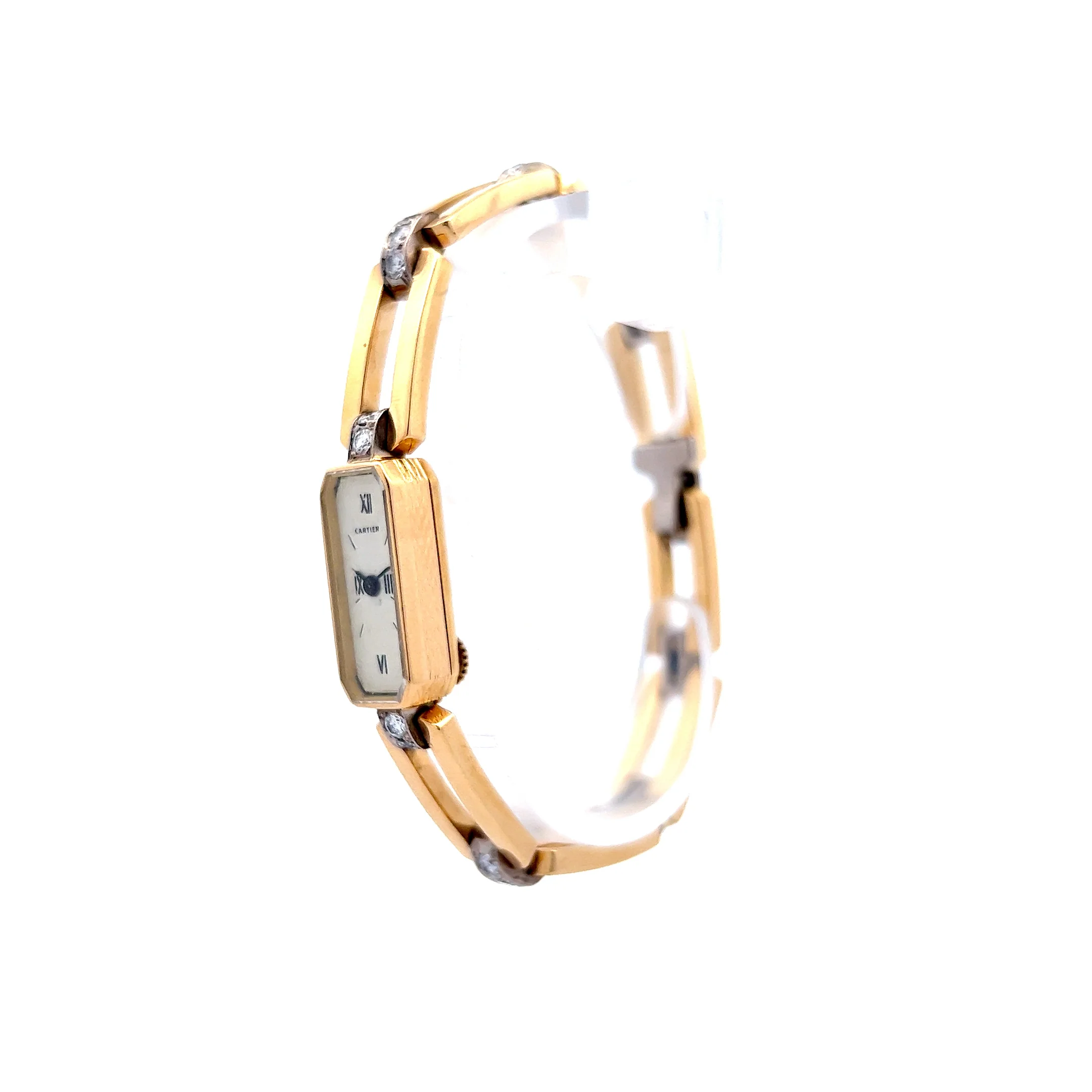 Vintage Retro Cartier Lady's Watch in 18k Yellow & White Gold - Image 2
