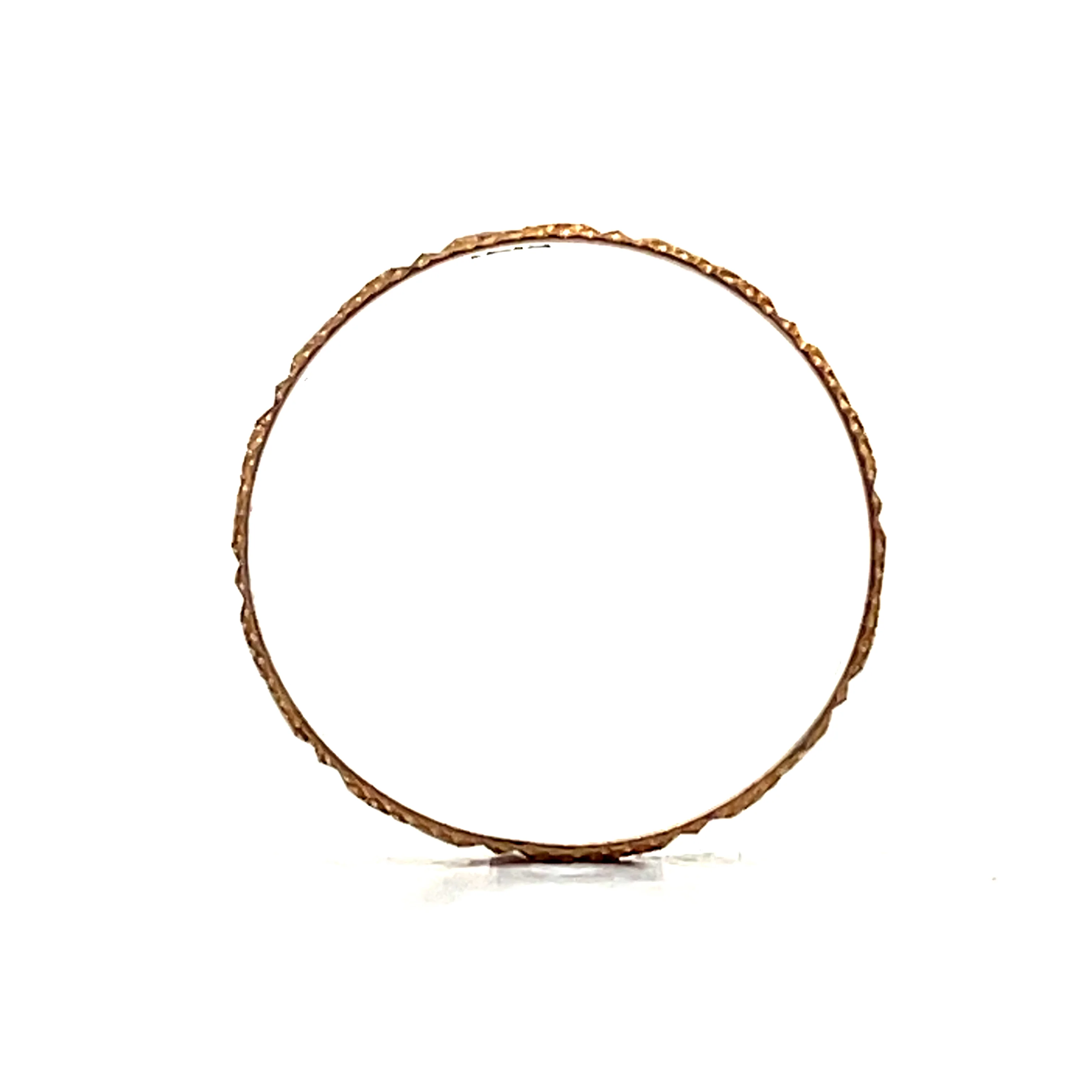 Vintage Retro Geometric Wedding Band in 14k - Image 4
