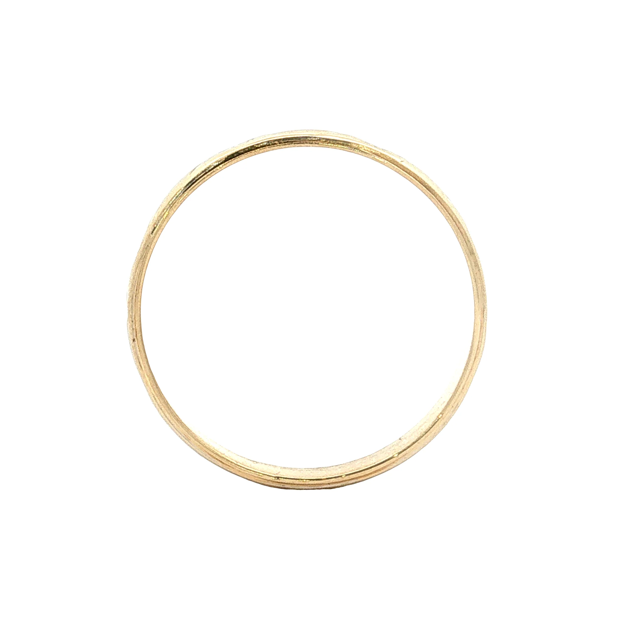 Vintage Retro Men's Engraved Wedding Band 18k Two-Tone Gold - Image 5