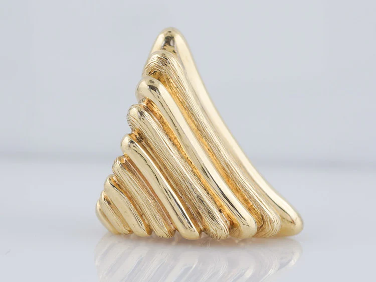 Vintage Right Hand Ring Mid-Century in 18k Yellow Gold - Image 3