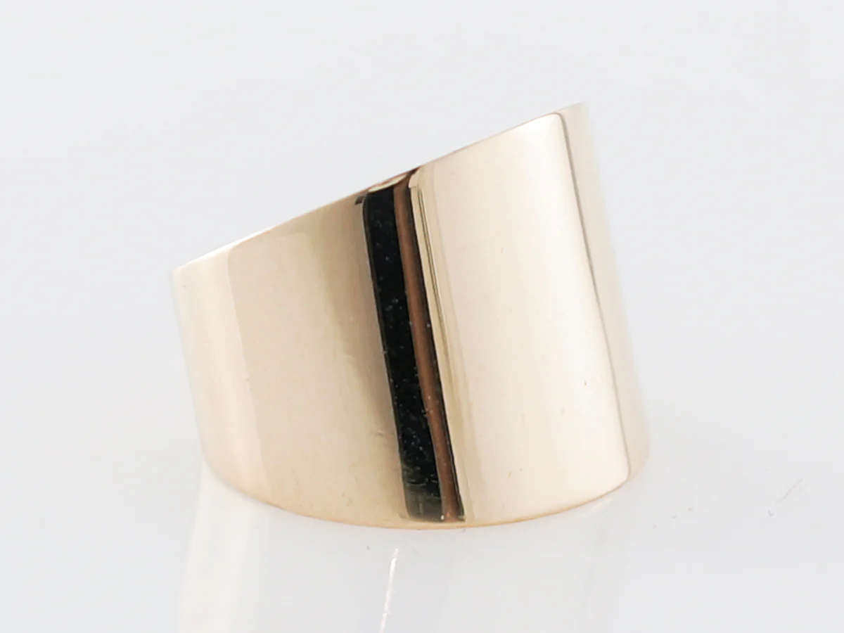 Vintage Right Hand Ring Mid-Century in 14k Yellow Gold - Image 3