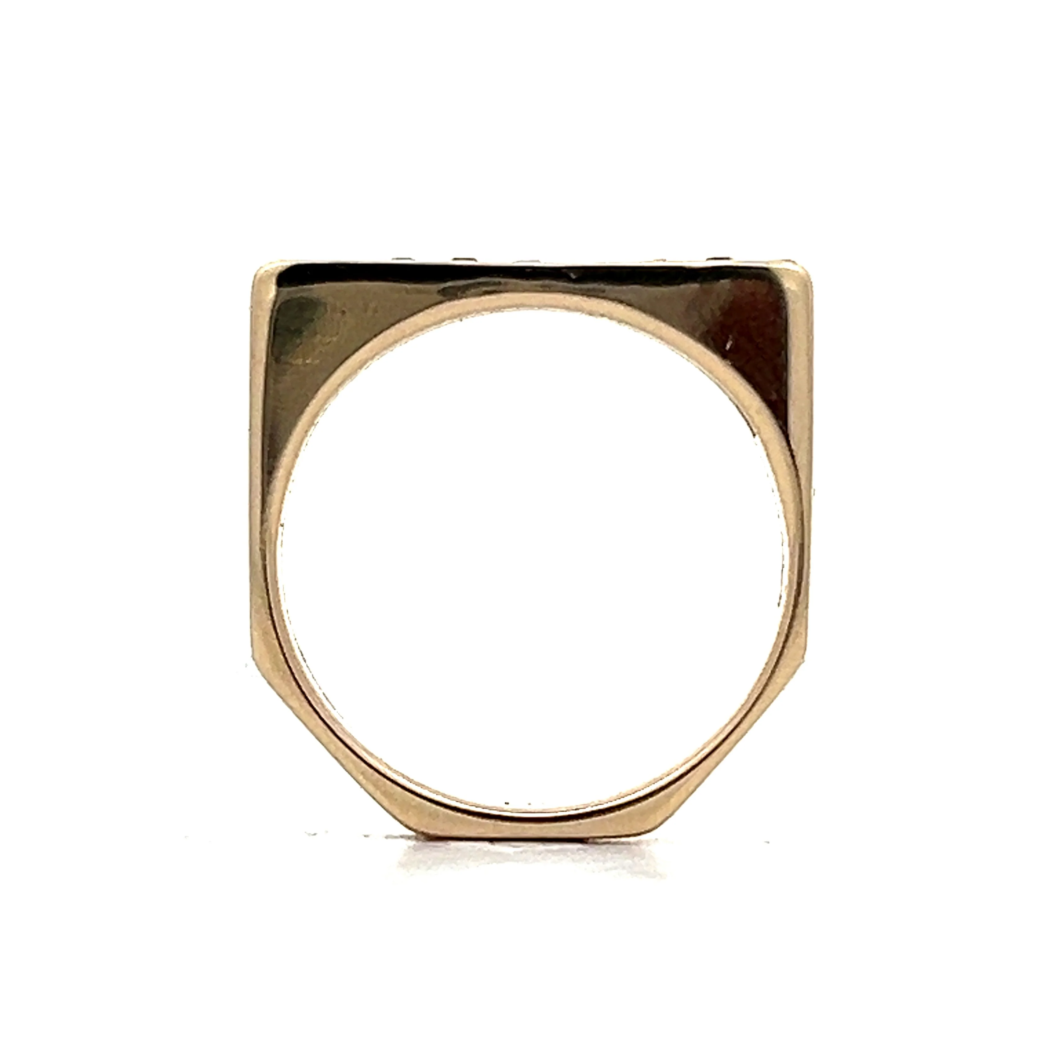 Vintage Ruby Stacking Channel Ring in 14k Yellow Gold - Image 4