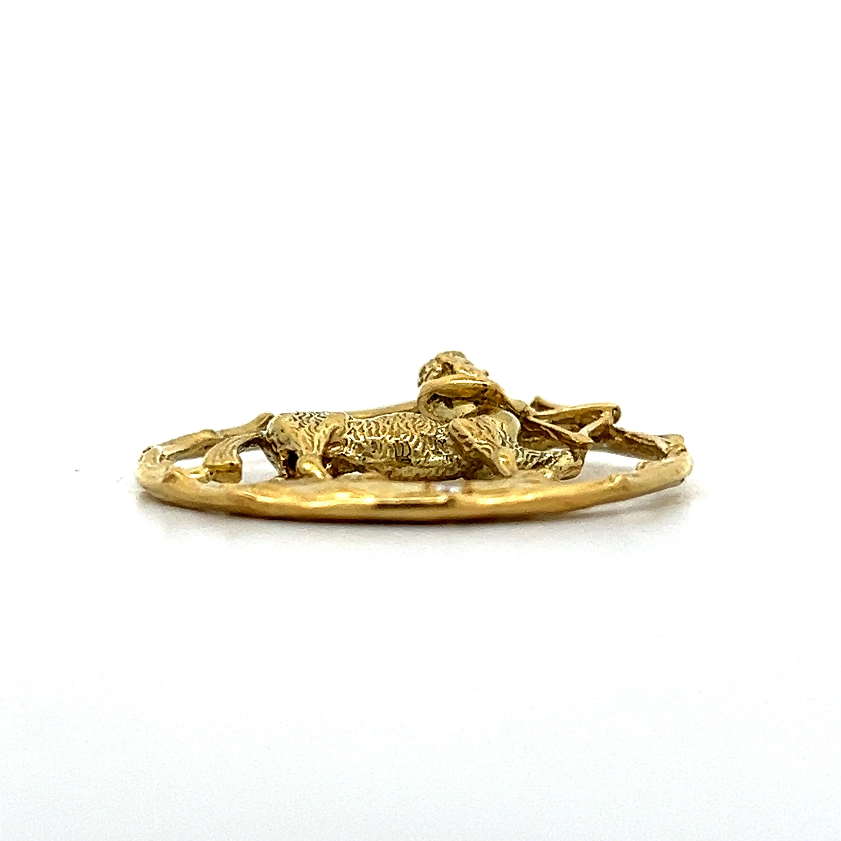 Vintage Sagittarius Pendant Necklace in 18k Yellow Gold - Image 3