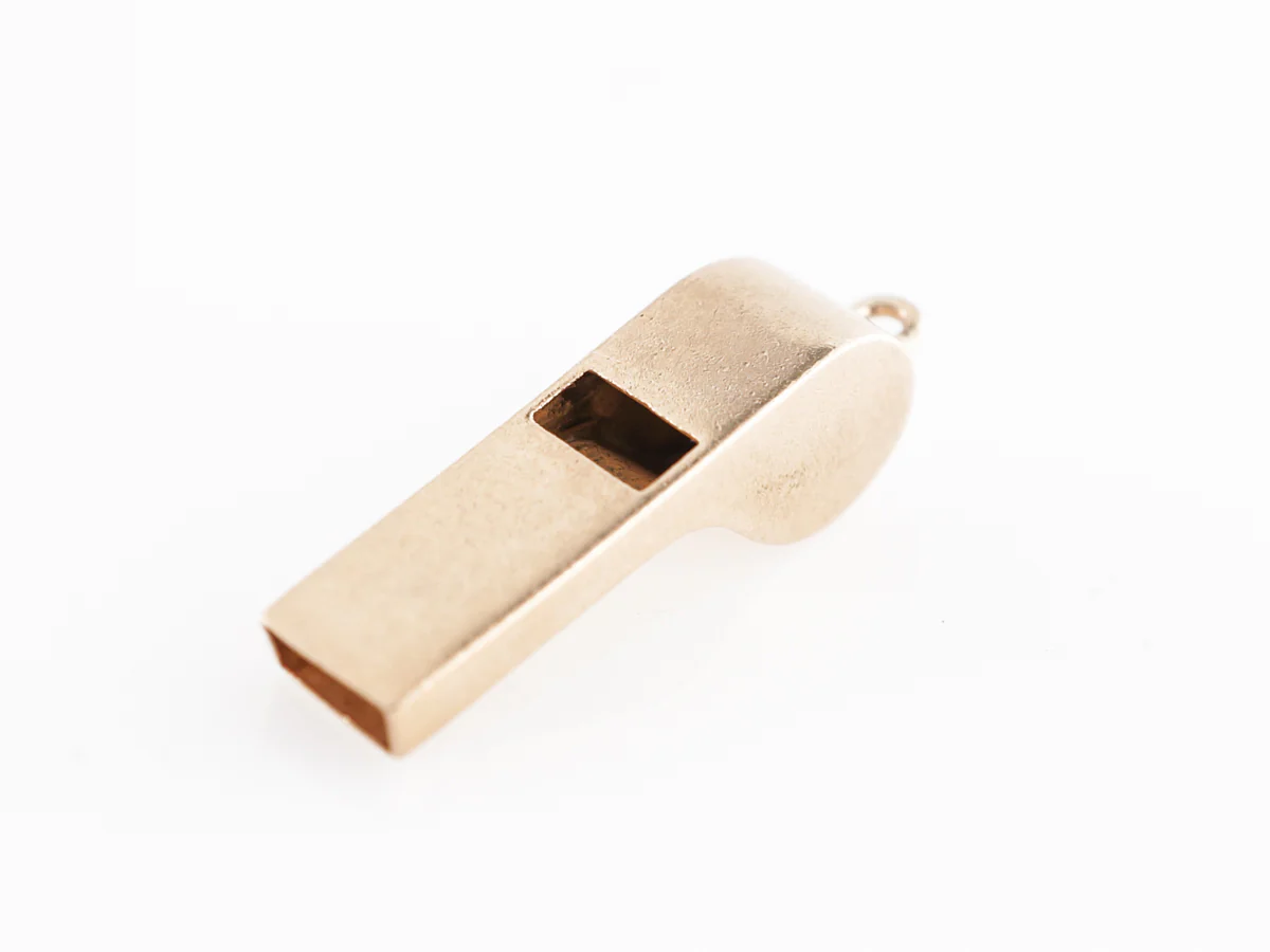 Vintage Small Charm Whistle in 14k Yellow Gold - Image 3