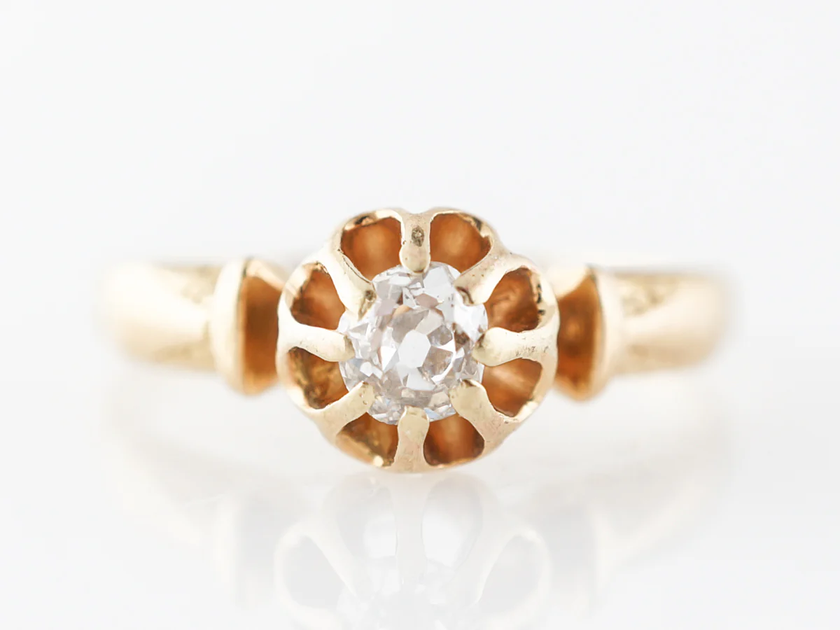 Vintage Solitaire Victorian Diamond Engagement Ring