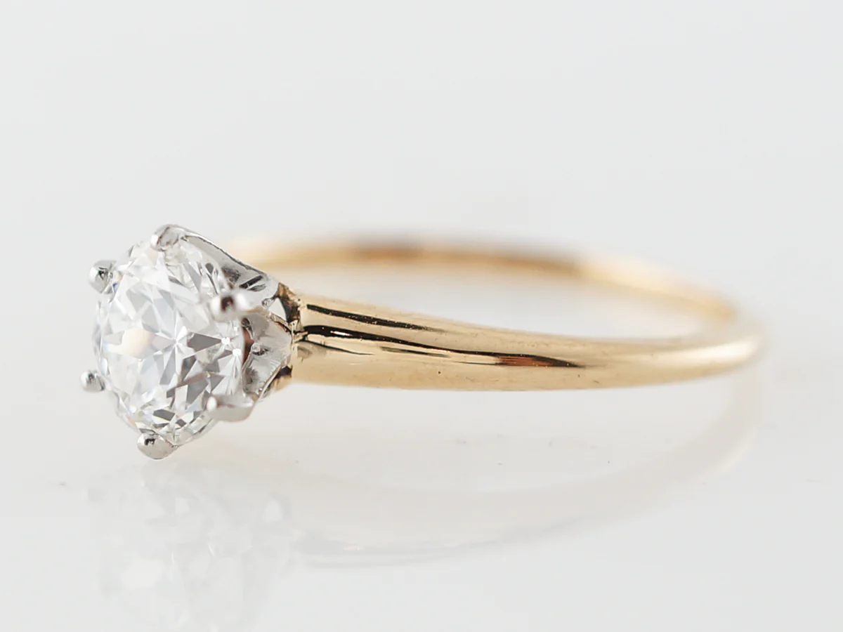 Vintage Tiffany & Co Diamond Solitaire Engagement Ring in Yellow Gold - Image 2