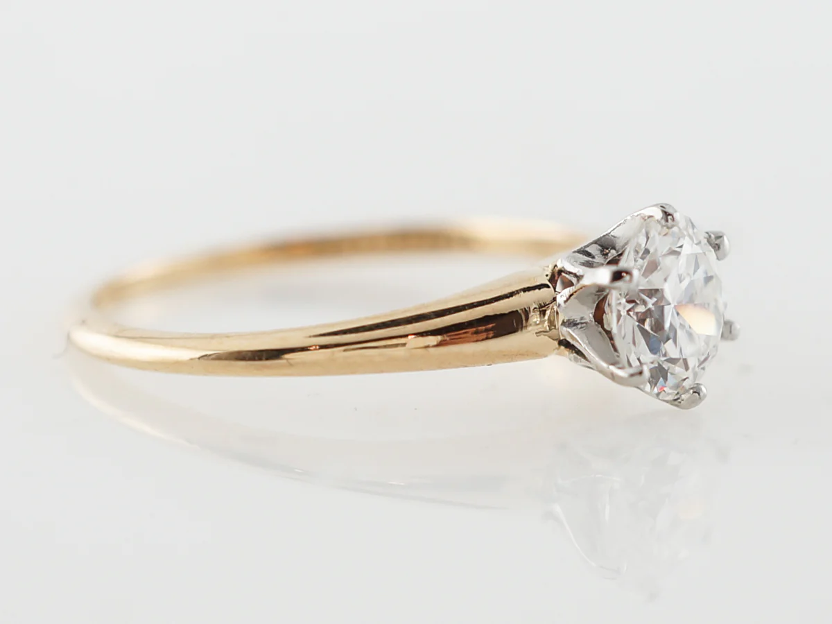 Vintage Tiffany & Co Diamond Solitaire Engagement Ring in Yellow Gold - Image 3