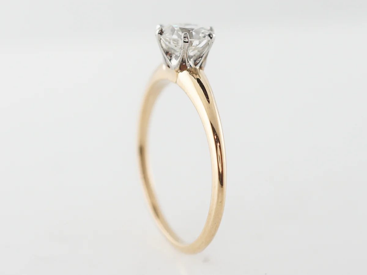 Vintage Tiffany & Co Diamond Solitaire Engagement Ring in Yellow Gold - Image 5