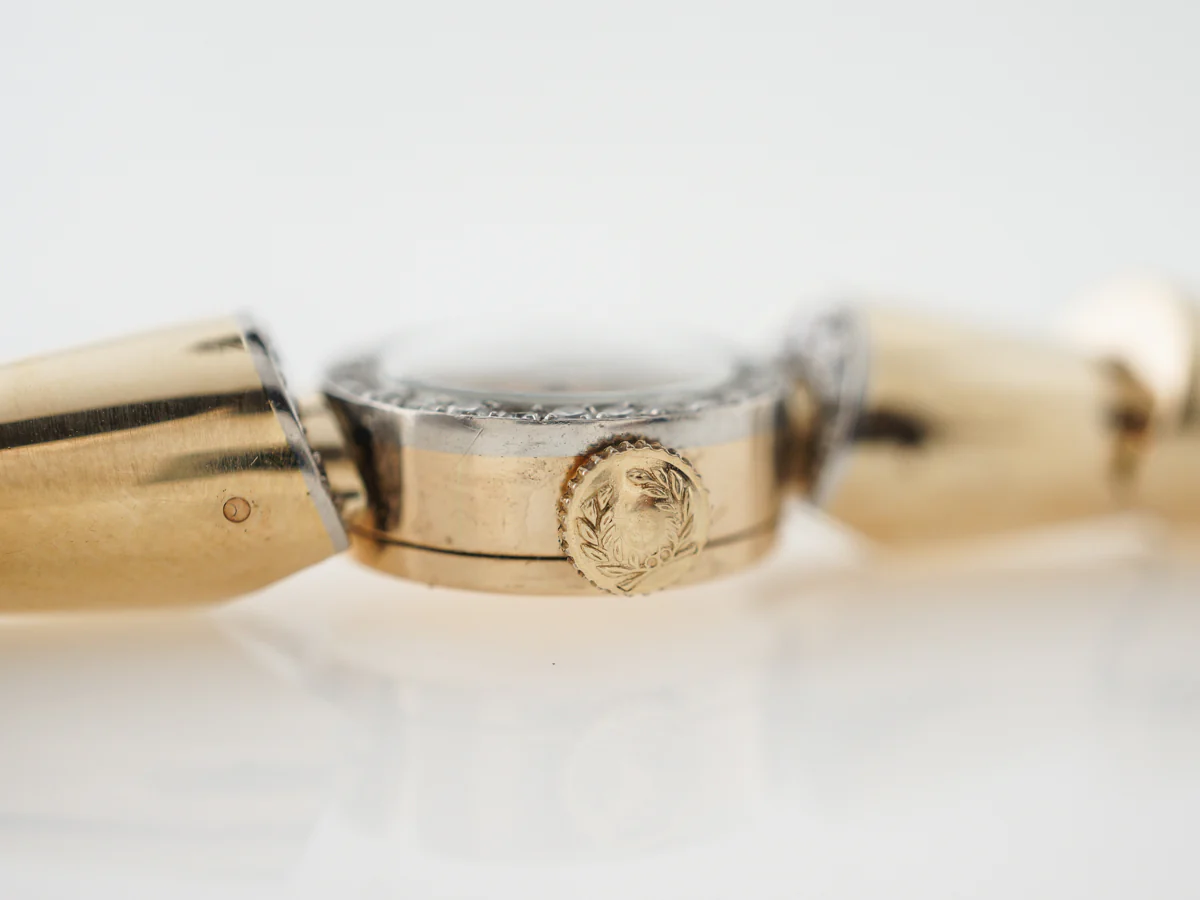 Vintage Tiffany & Co Diamond Watch in Yellow Gold - Image 4