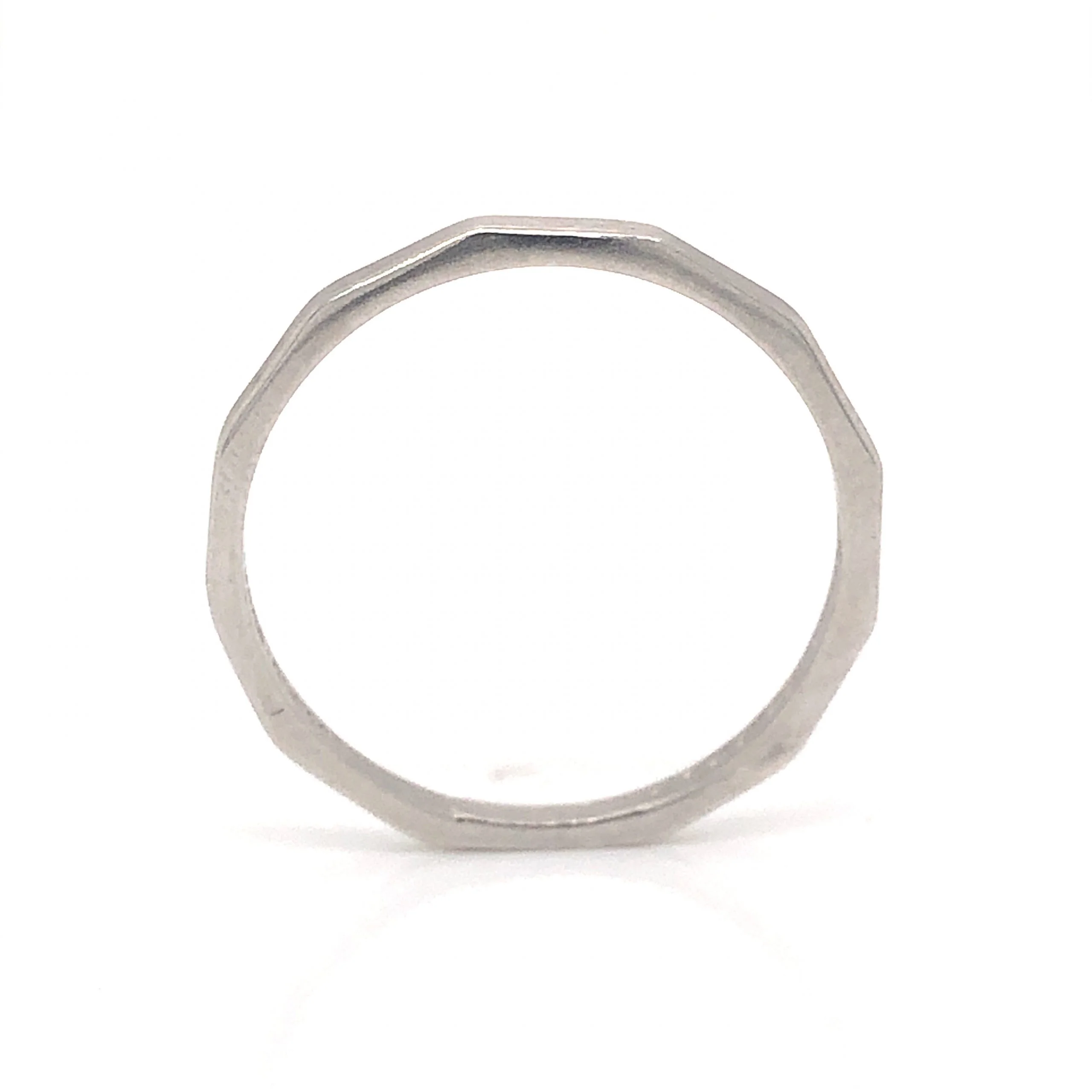 Vintage Tiffany & Co. Geometric Wedding Band in Platinum - Image 2