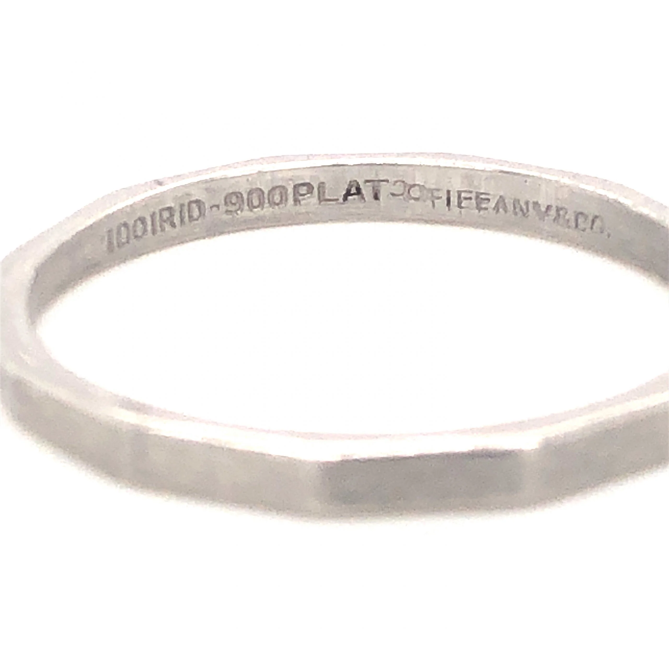 Vintage Tiffany & Co. Geometric Wedding Band in Platinum - Image 4