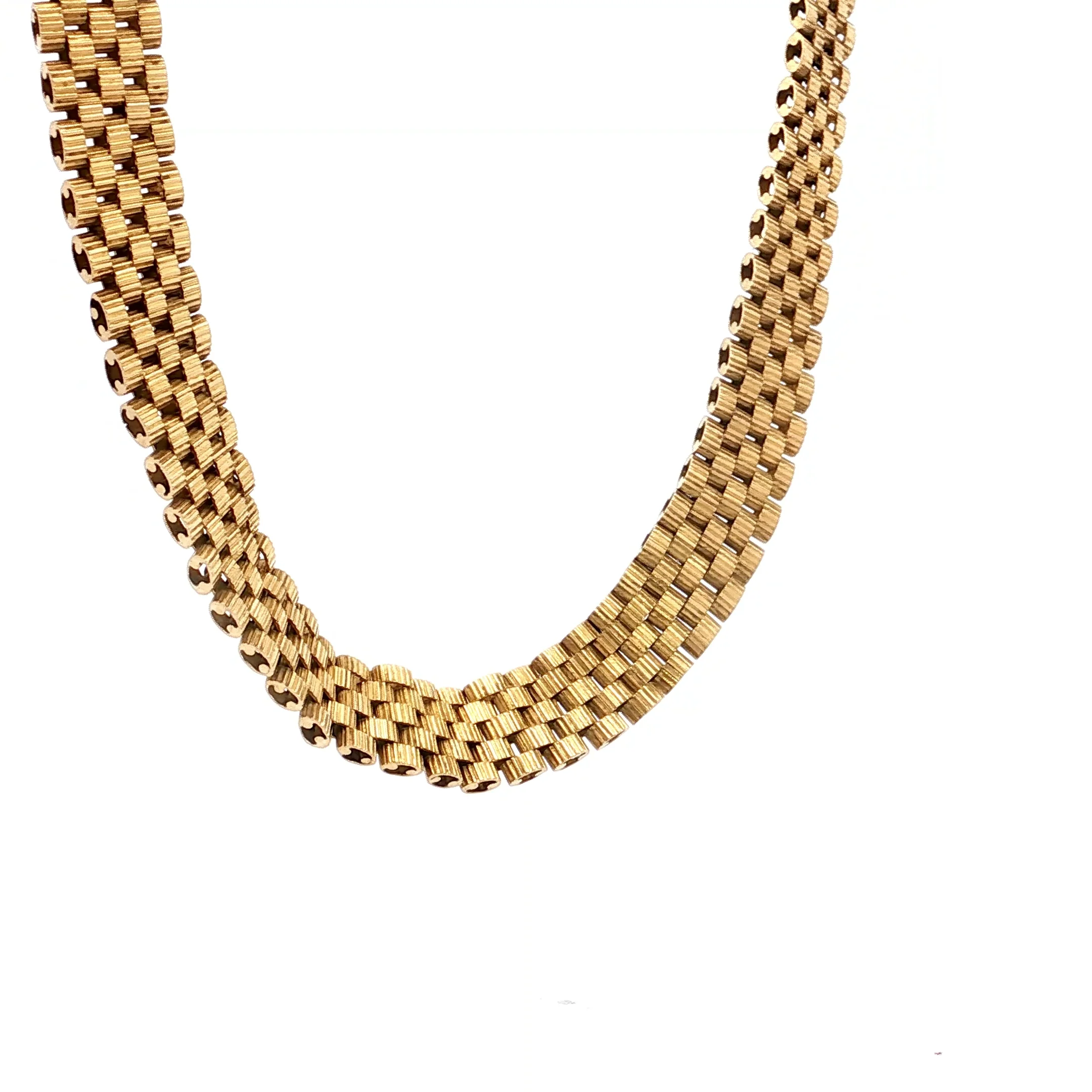 Vintage Tiffany & Co Watch Link Collar Necklace in 18k - Image 3