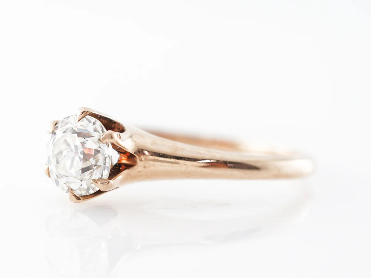 Vintage Victorian 1 Carat Diamond Engagement Ring - Image 2