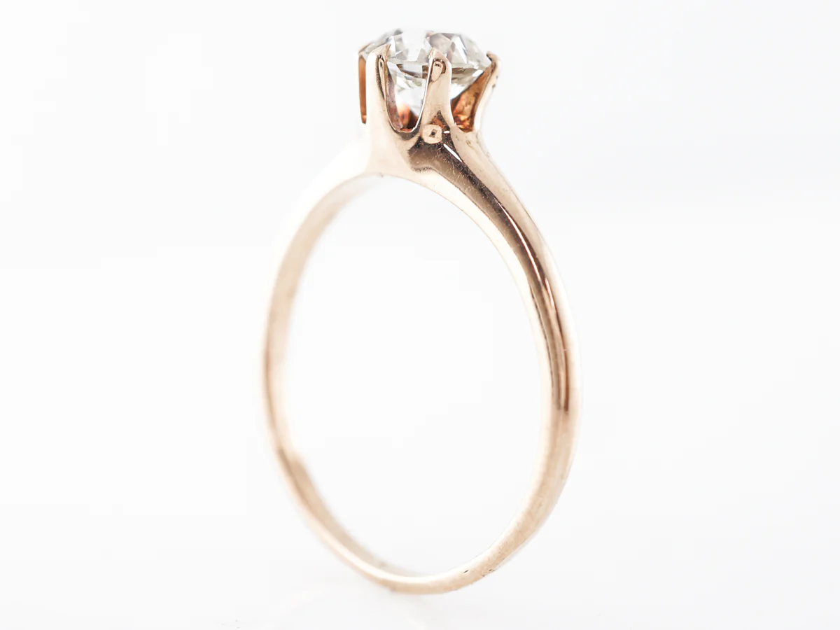 Vintage Victorian 1 Carat Diamond Engagement Ring - Image 5