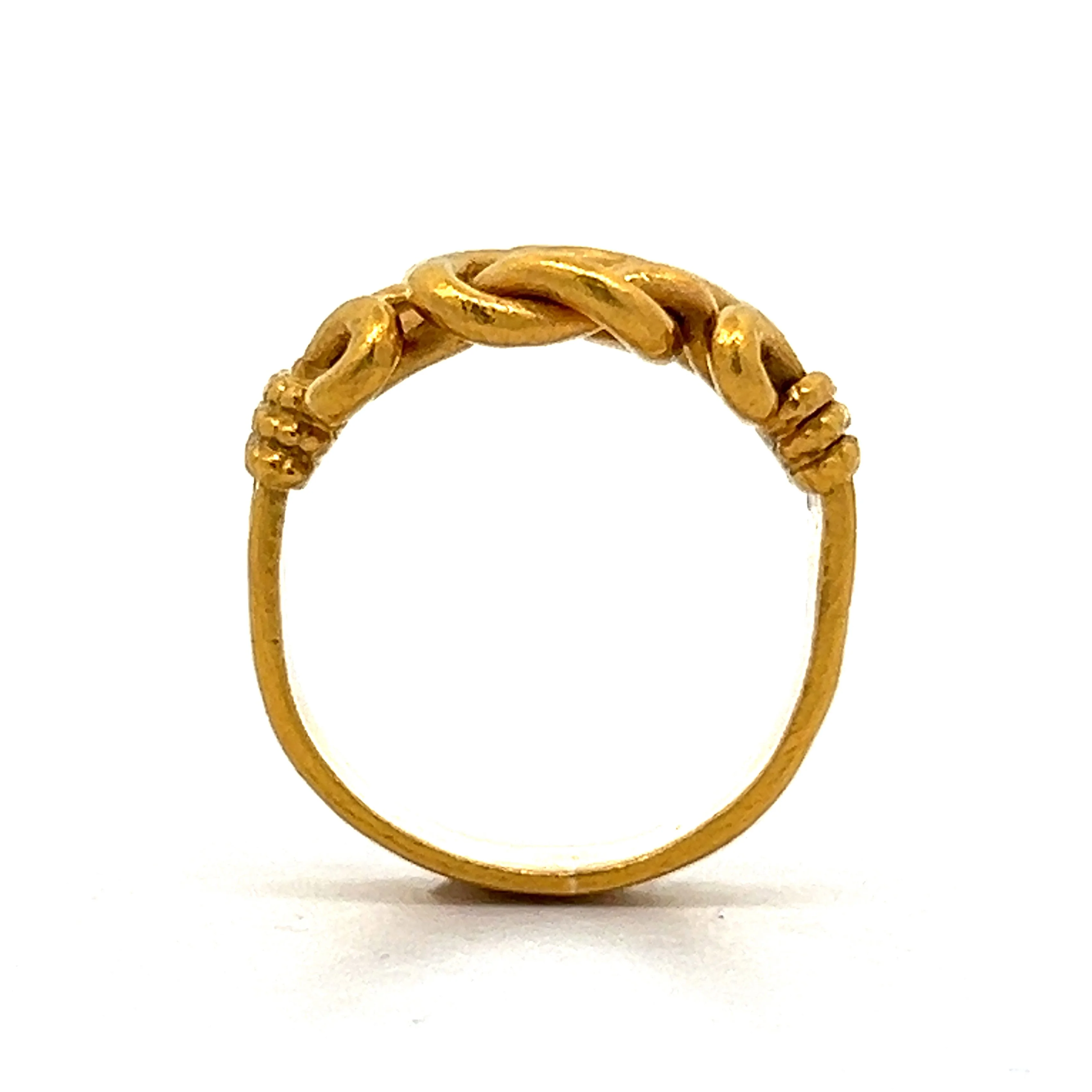Vintage Victorian Knot Ring  in 24k Yellow Gold - Image 4