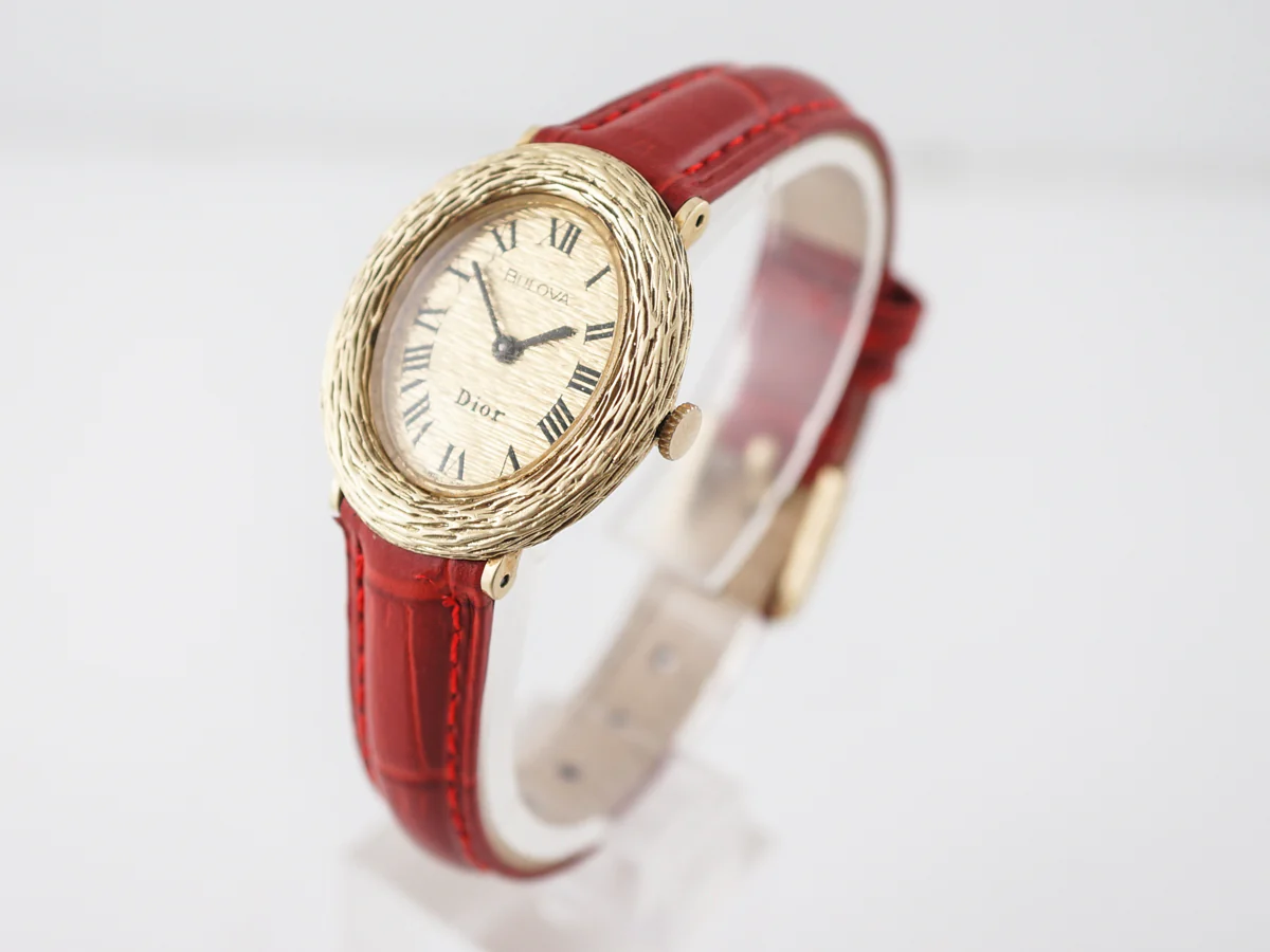 Vintage Watch Mid-Century Ladies Dior in 14k Yellow Gold - Image 4