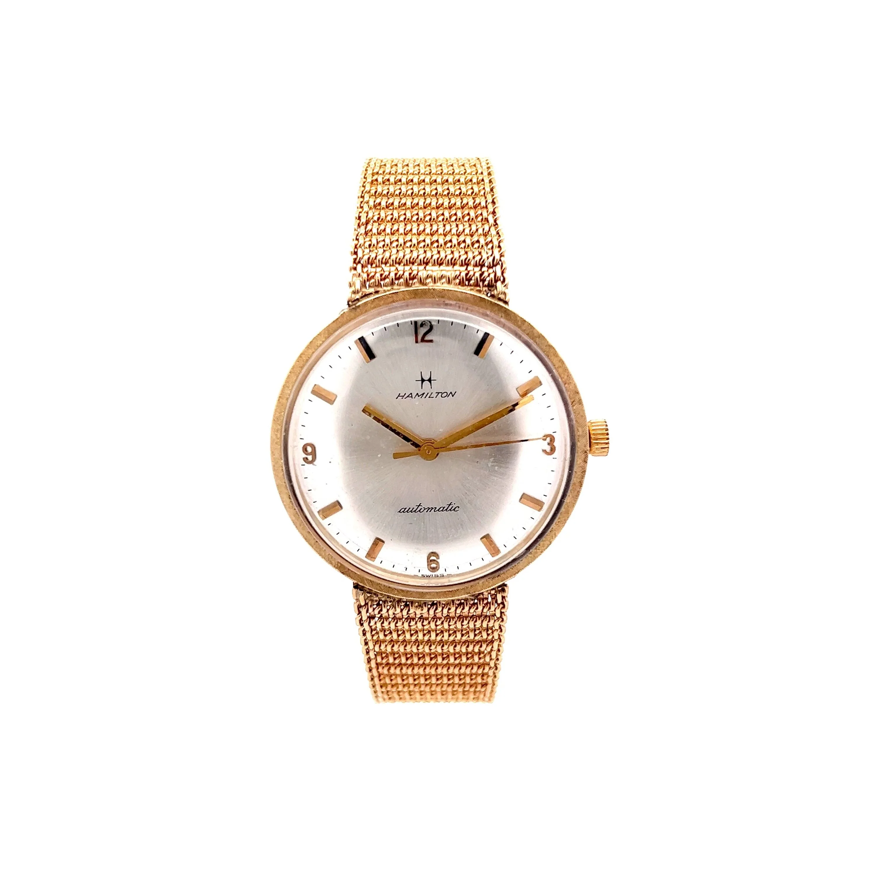 Vintage Watch Mid-Century Hamilton 1960's in 14k Yellow Gold
